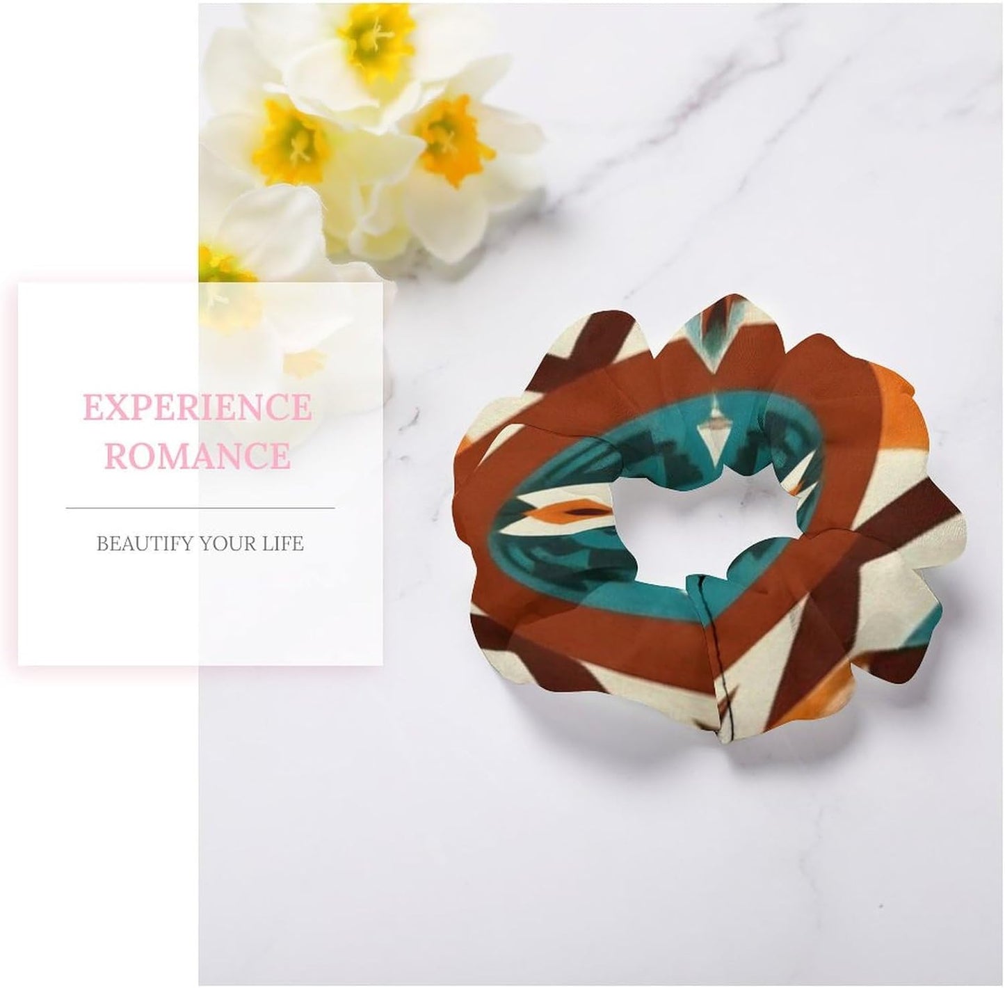 Supdreamc Fashion Hair Scrunchies Spiral Hair Ties for Women Braids, Cool Camo Military Camouflage Adjustable Ponytail Bands Dreadlock Accessories