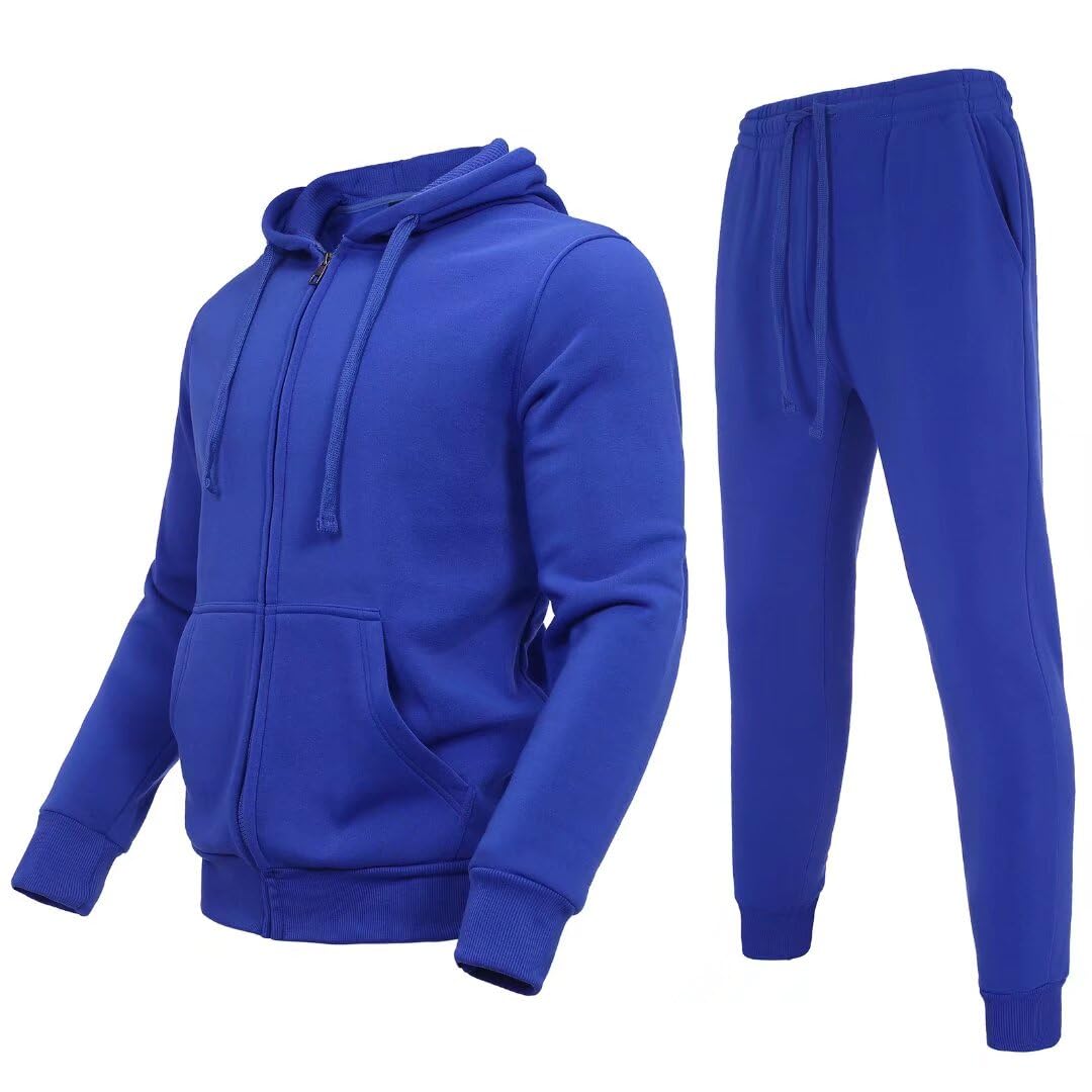 AKsit Men's Sweatsuit 2 Piece Hoodie Tracksuit Set Fashion Activewear Set