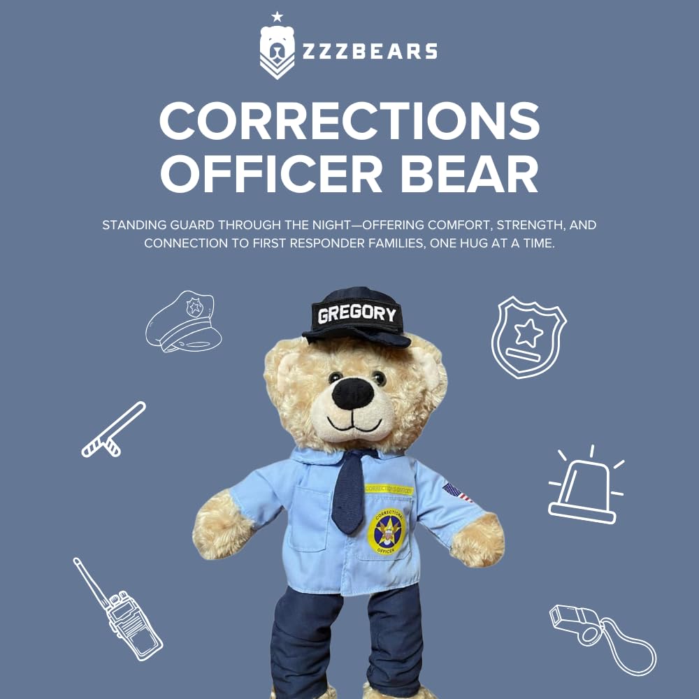 ZZZ Bears Personalized Army Teddy Bear, Gift for Boot Camp Graduates, Veterans & Comforting Loved Ones at Home During Deployment