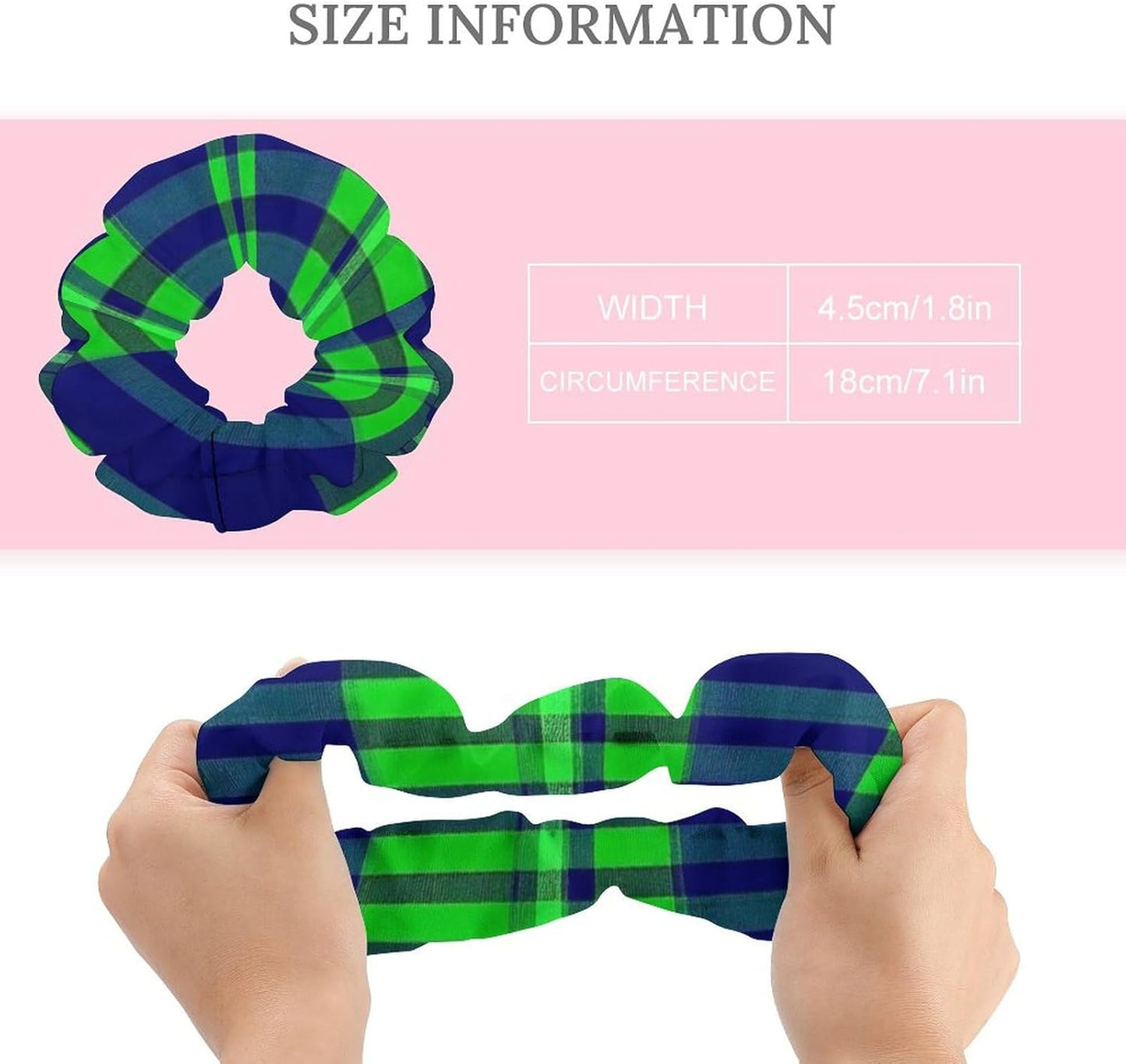 Supdreamc Fashion Hair Scrunchies Spiral Hair Ties for Women Braids, Cool Camo Military Camouflage Adjustable Ponytail Bands Dreadlock Accessories