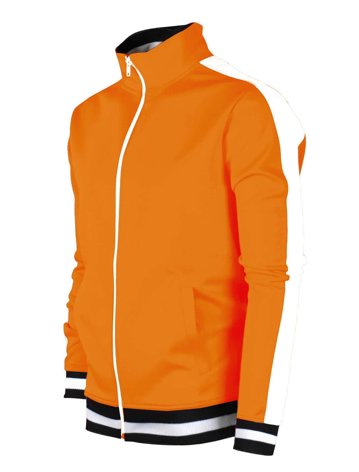 SCREENSHOT Mens Urban Hip Hop Premium Track Jacket - Slim Fit Side Taping Sportswear Urbanwear Streetwear Fashion Top