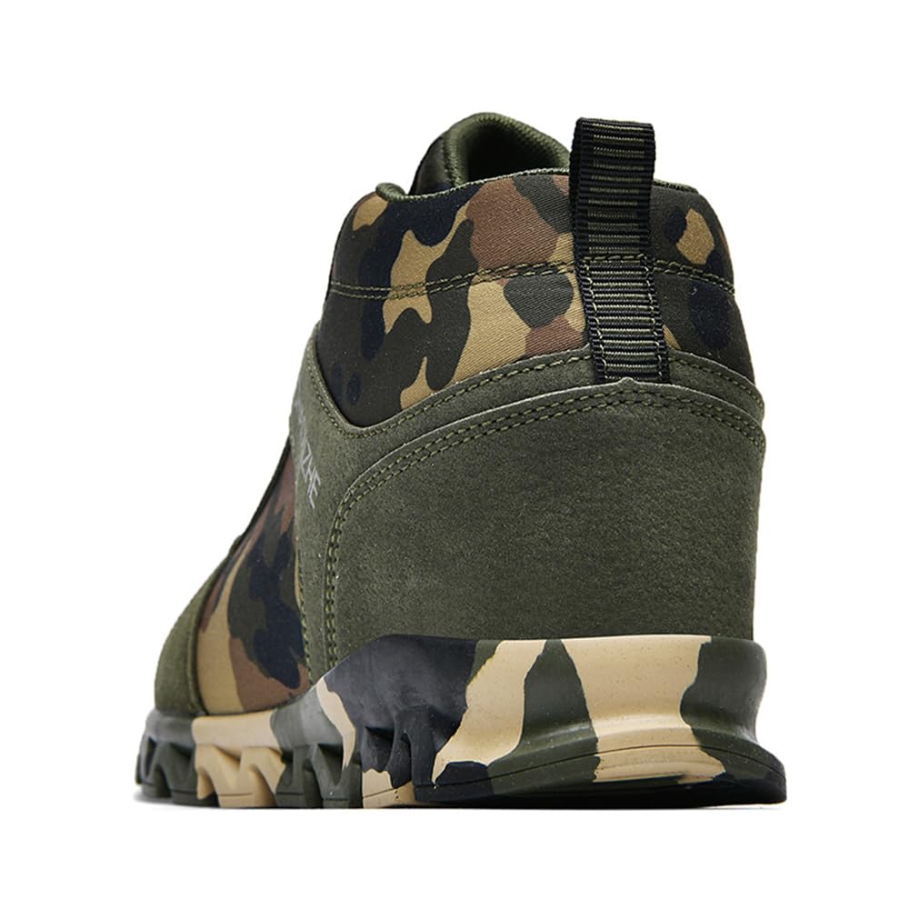 Elevator Shoes for Women Camouflage Female Running Footwear Casual Sneakers Sport Woman Lady Camo Leisure High Shoe 6cm Outdoor Climbing Hiking Girl Hidden Heel Canvas Sneakers Army Green