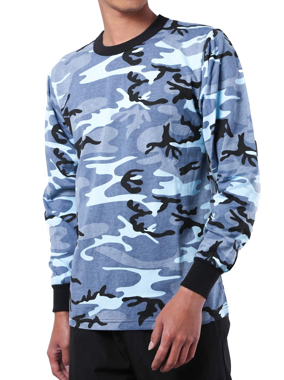 BACKBONE Mens Army Military Gym Training Outdoor Hunt Camp Camouflage Long Sleeve Tee T-Shirt