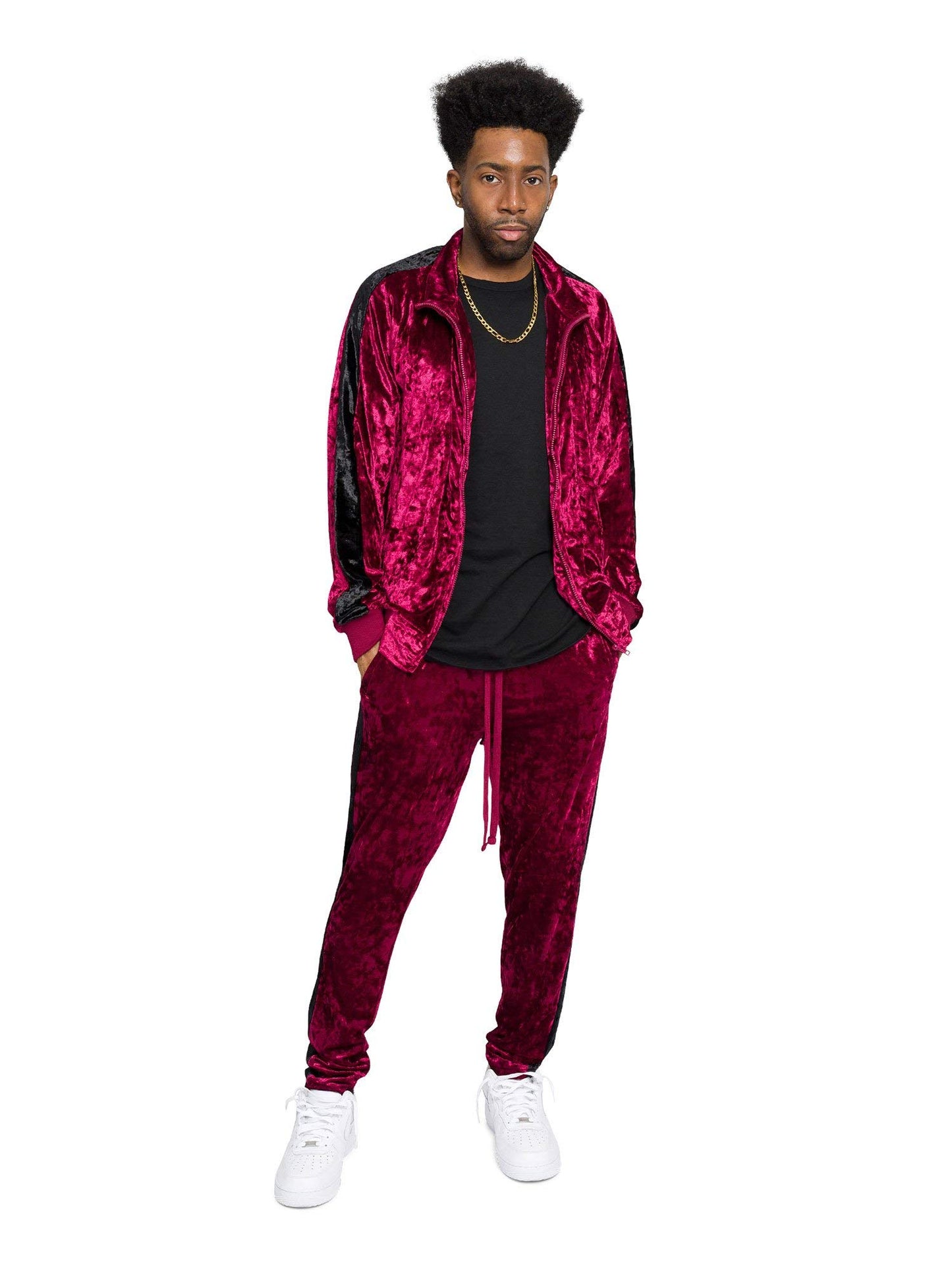 G-Style USA Men's Velour Velvet Tracksuit Sets -Casual Wear, Gym, and Lounge