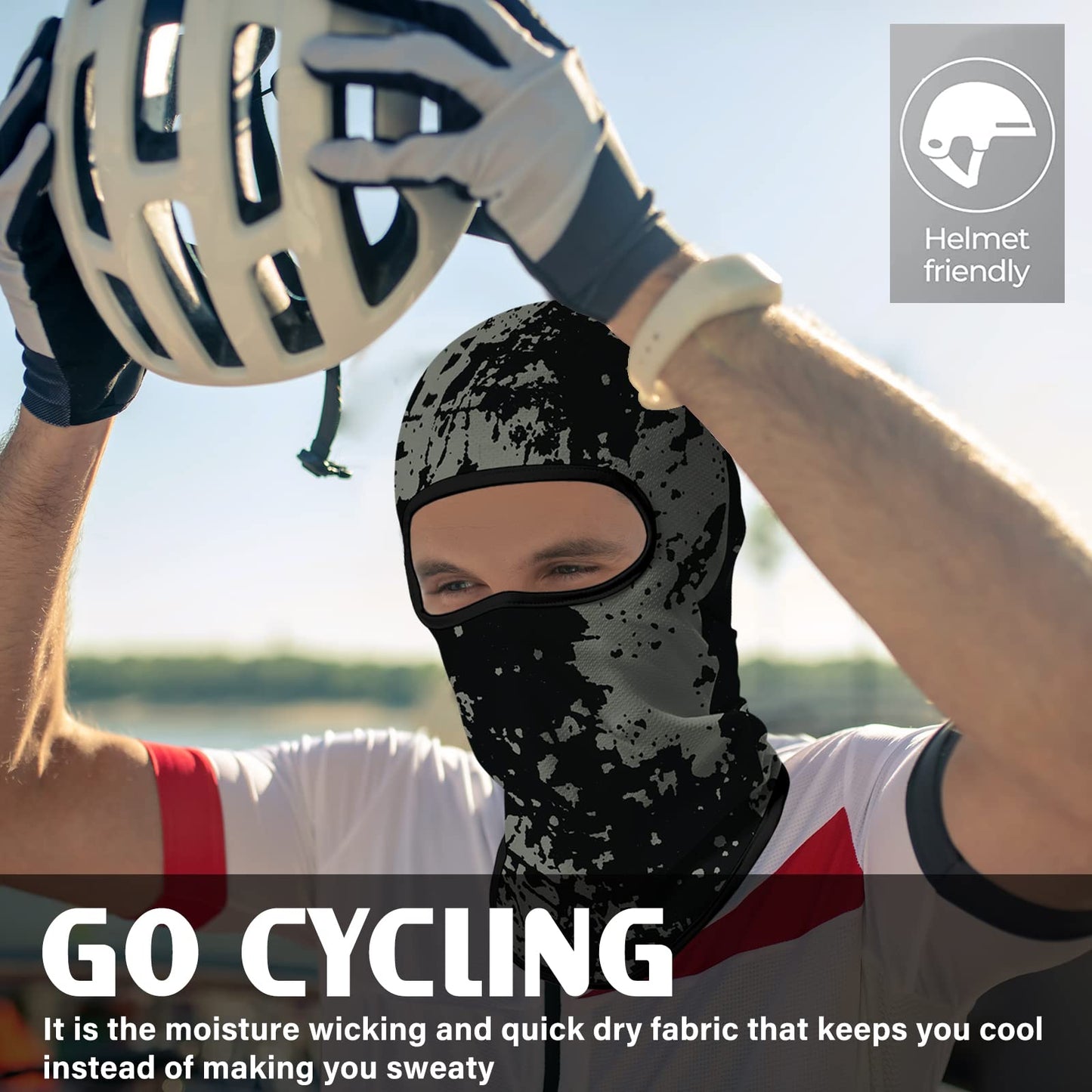 Obacle Balaclava Face Mask Men Women Lightweight for Ski Hunting Cycling Fishing