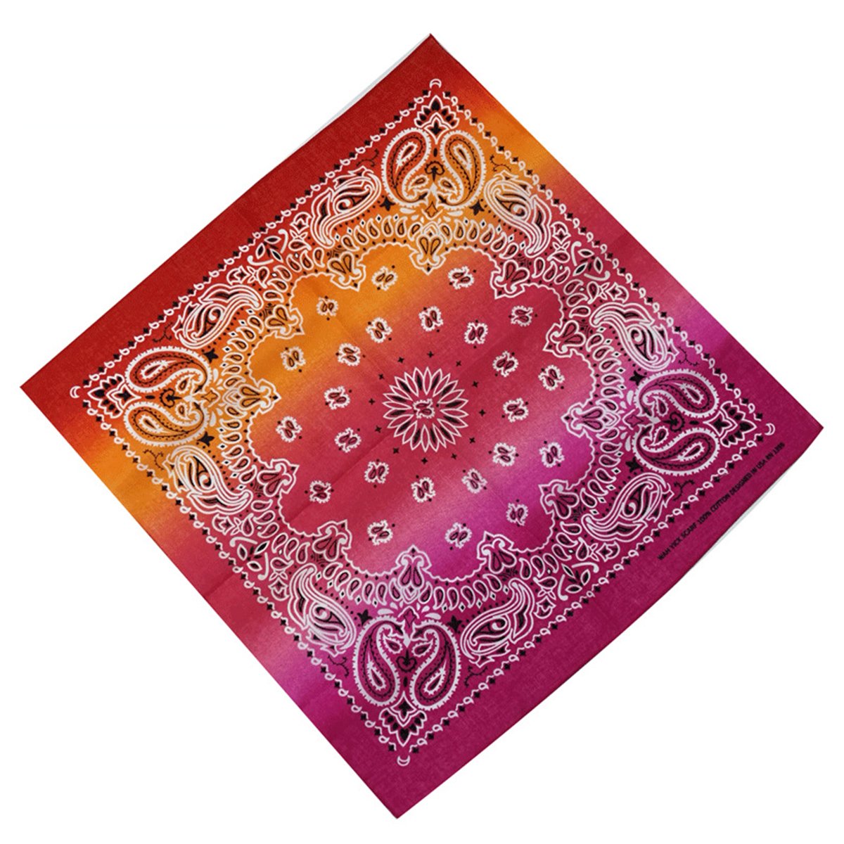 xsby 12 Piece Novelty Bandanas Paisley 100% Cotton Headwear