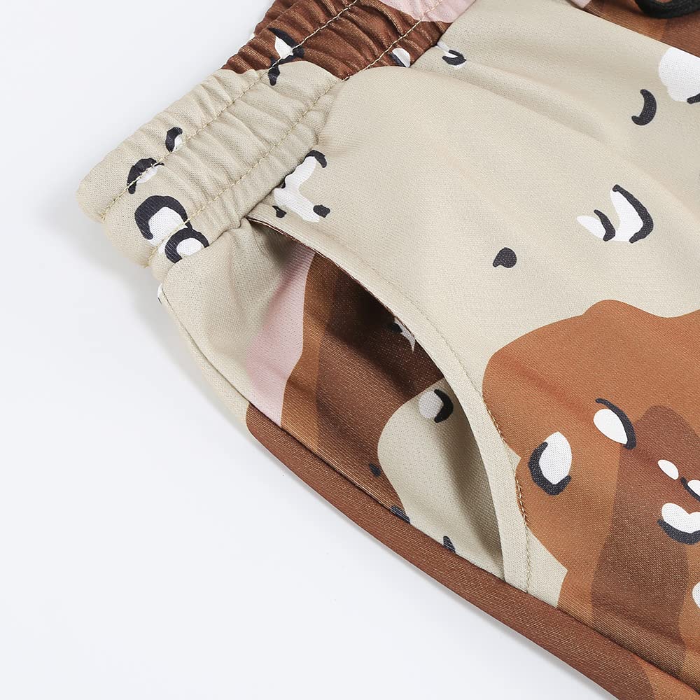 GRAJTCIN Casual Camo Joggers Sweatpants for Men Lightweight Hiking Outdoor Sweatpants Streetwear Pants for Men