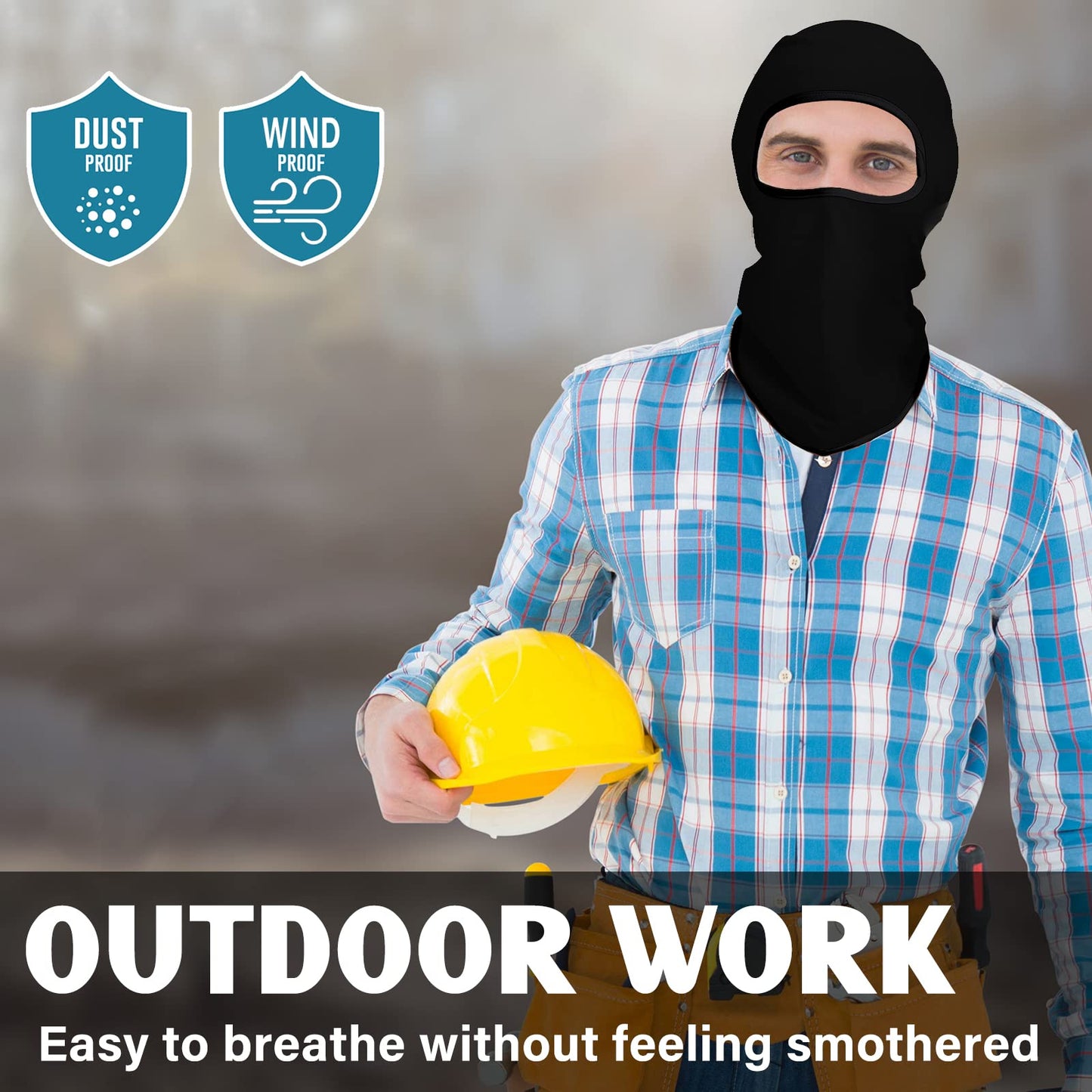 Obacle Balaclava Face Mask Men Women Lightweight for Ski Hunting Cycling Fishing