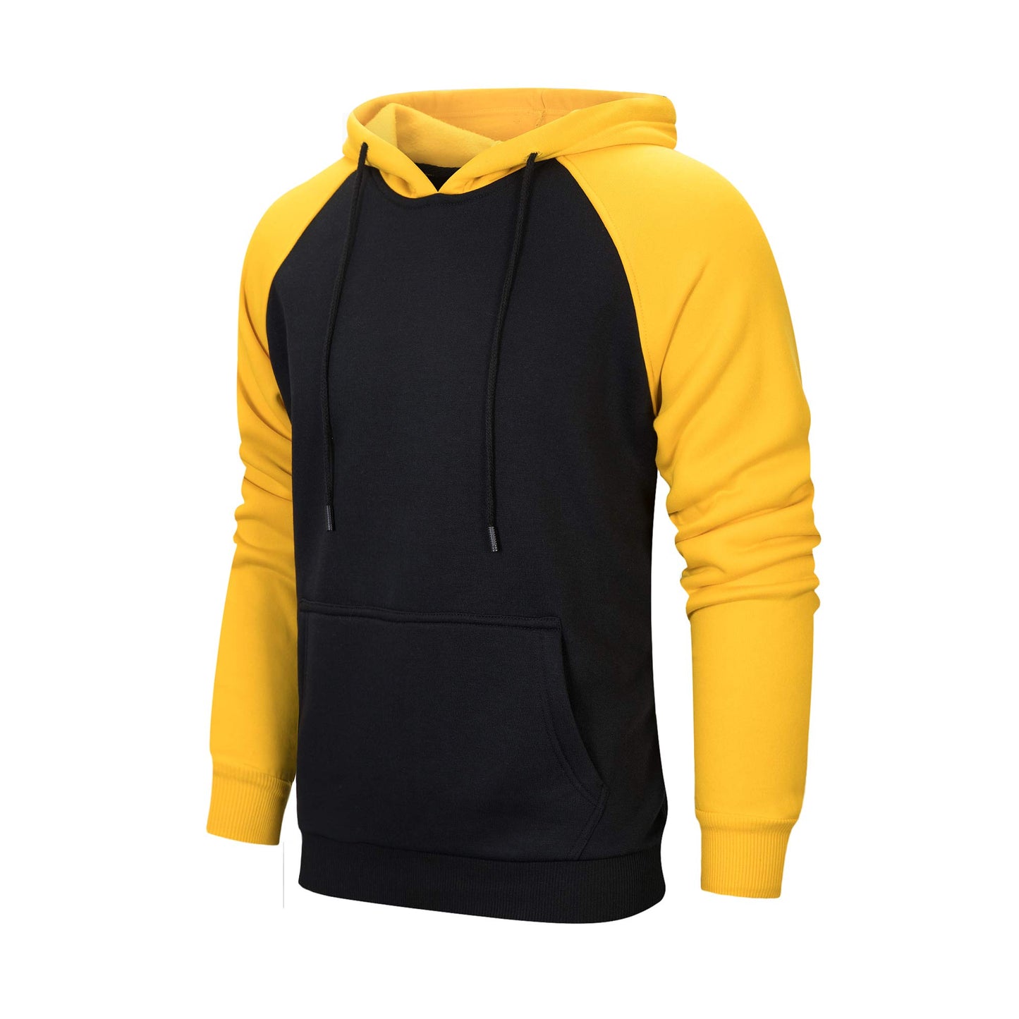 LBL Leading the Better Life Men's Solid Pullover Hoodies Sports Soft Blend Fleece Hooded Sweatshirts with Kangaroo Pocket