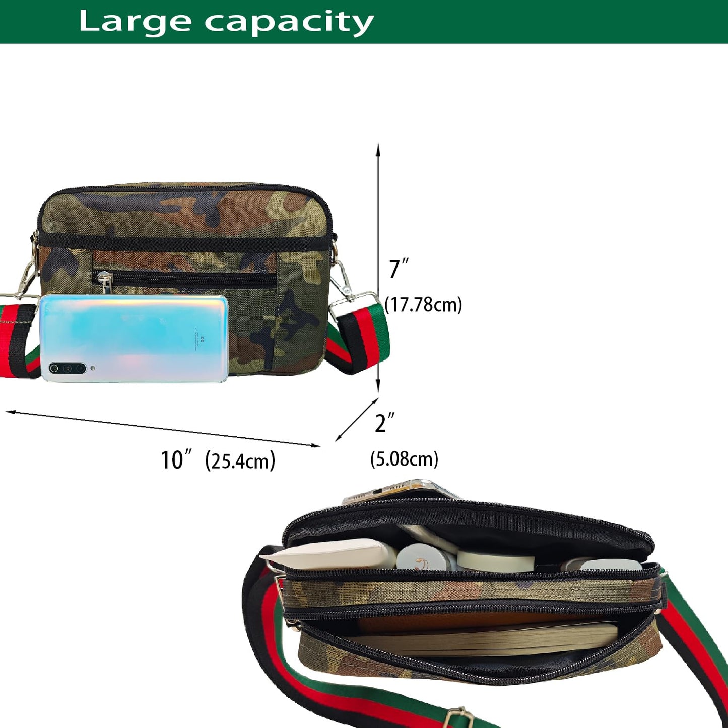 Dyalsa Small Crossbody Bags for Women Canvas Mini Crossbody Purse, Shoulder Bag Traveling Workout