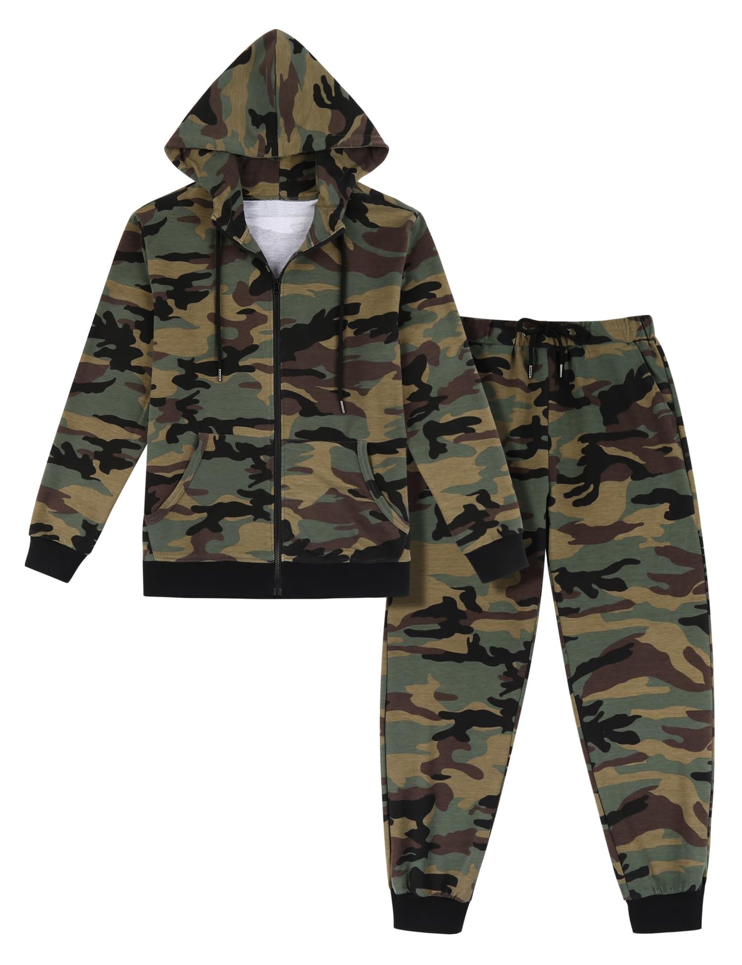 COOFANDY Sweatsuits for Men 2 Piece tracksuit Sets Full Zip Hoodie Sweatpants for Men Casual Sports Jogging Suits S-4XL