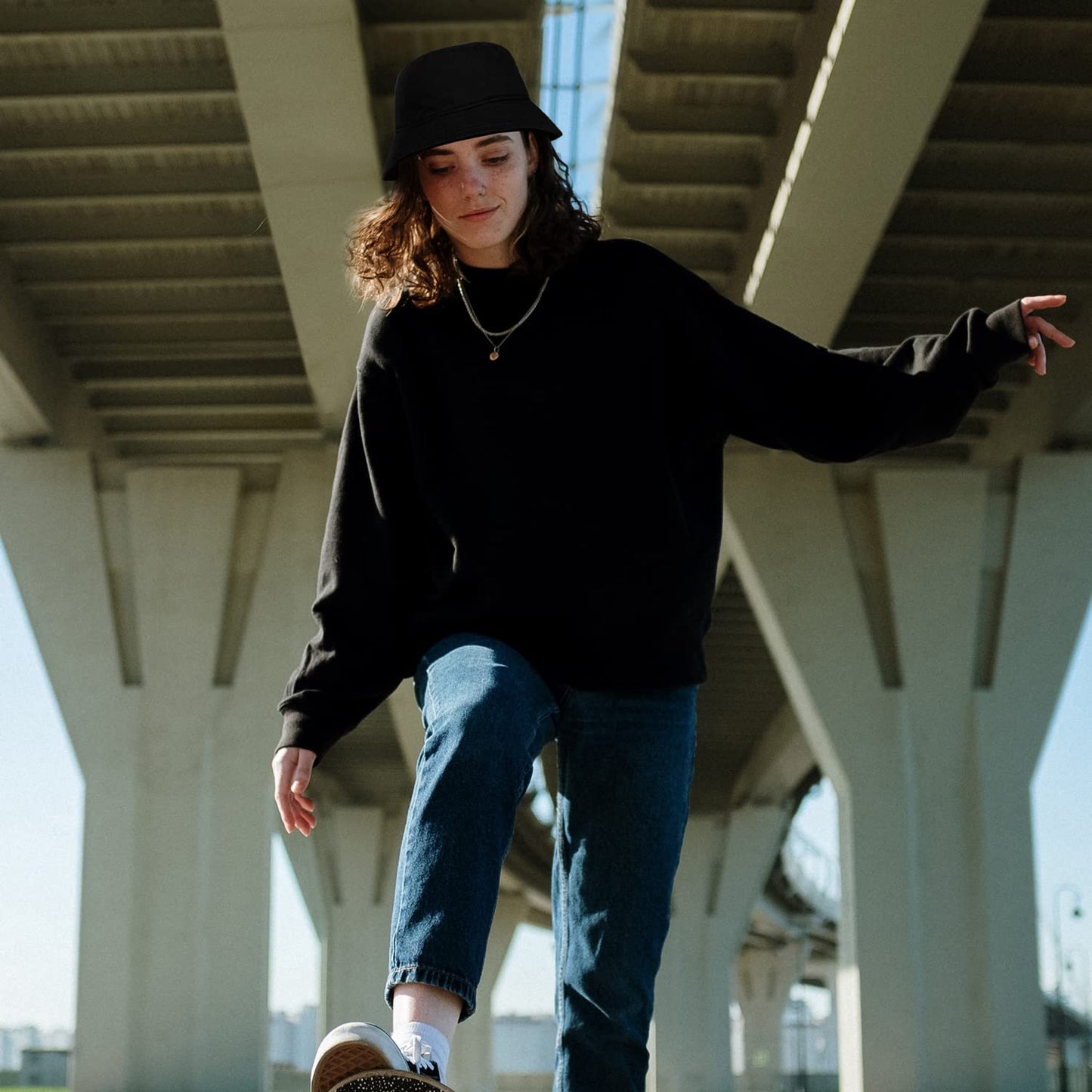 Falari Men Women Unisex Cotton Bucket Hat 100% Cotton Packable for Travel Fishing Hunting Summer Camp