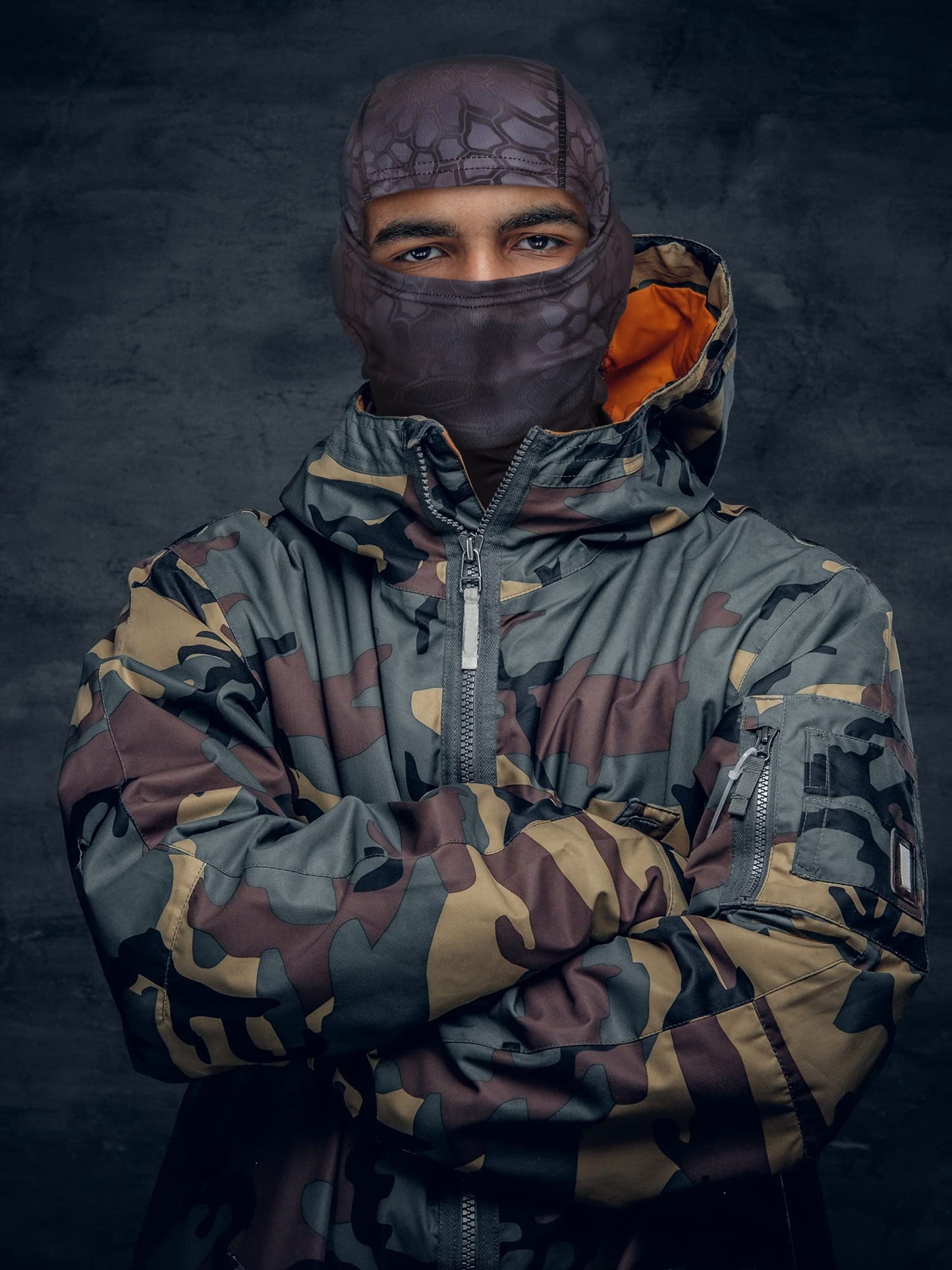 Blulu 3 Pieces Camo Balaclava Summer Full Face Mask Ski Mask Sun Dust Protection Full Face Cover for Men Women Outdoor