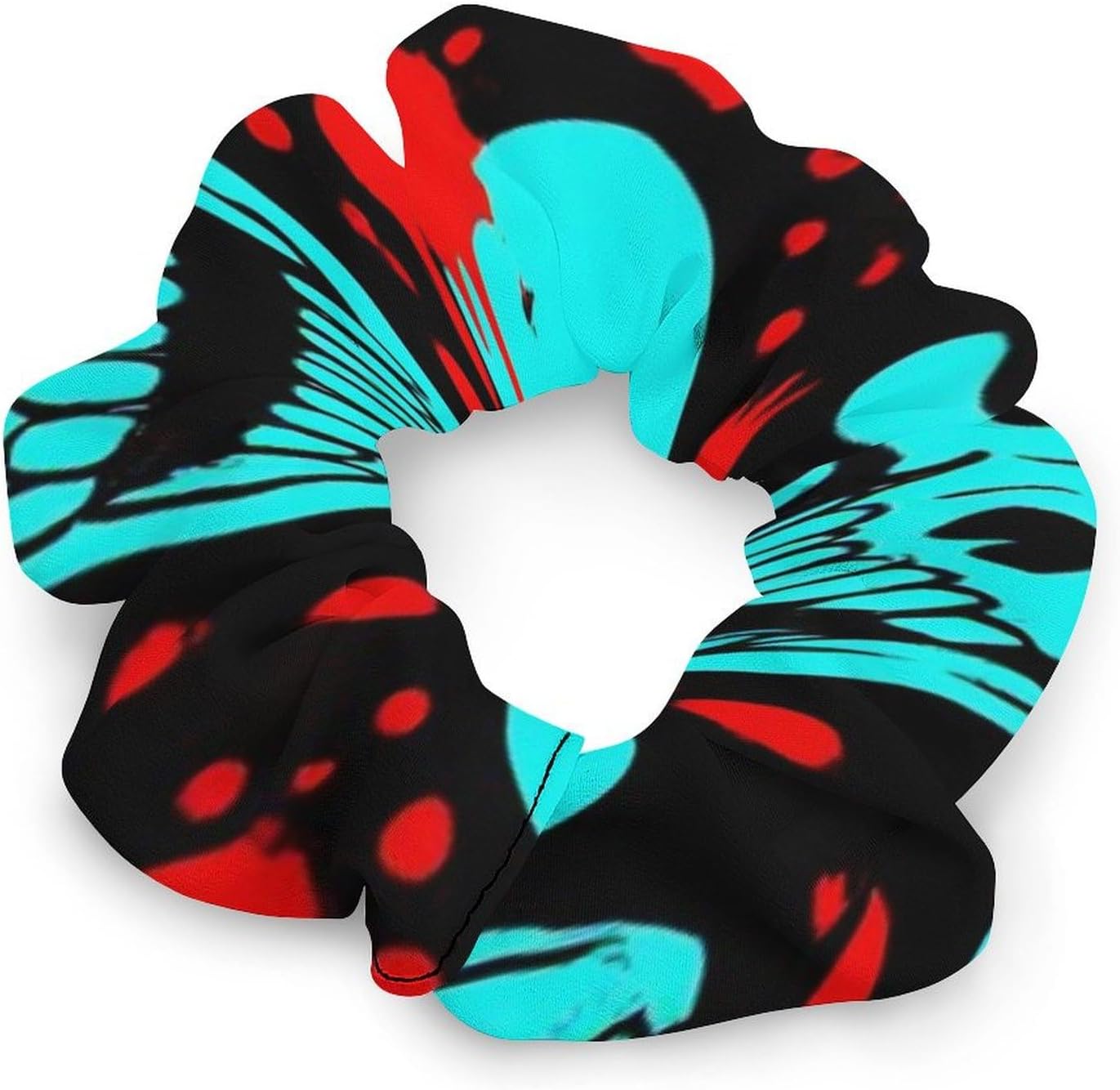 Supdreamc Fashion Hair Scrunchies Spiral Hair Ties for Women Braids, Cool Camo Military Camouflage Adjustable Ponytail Bands Dreadlock Accessories