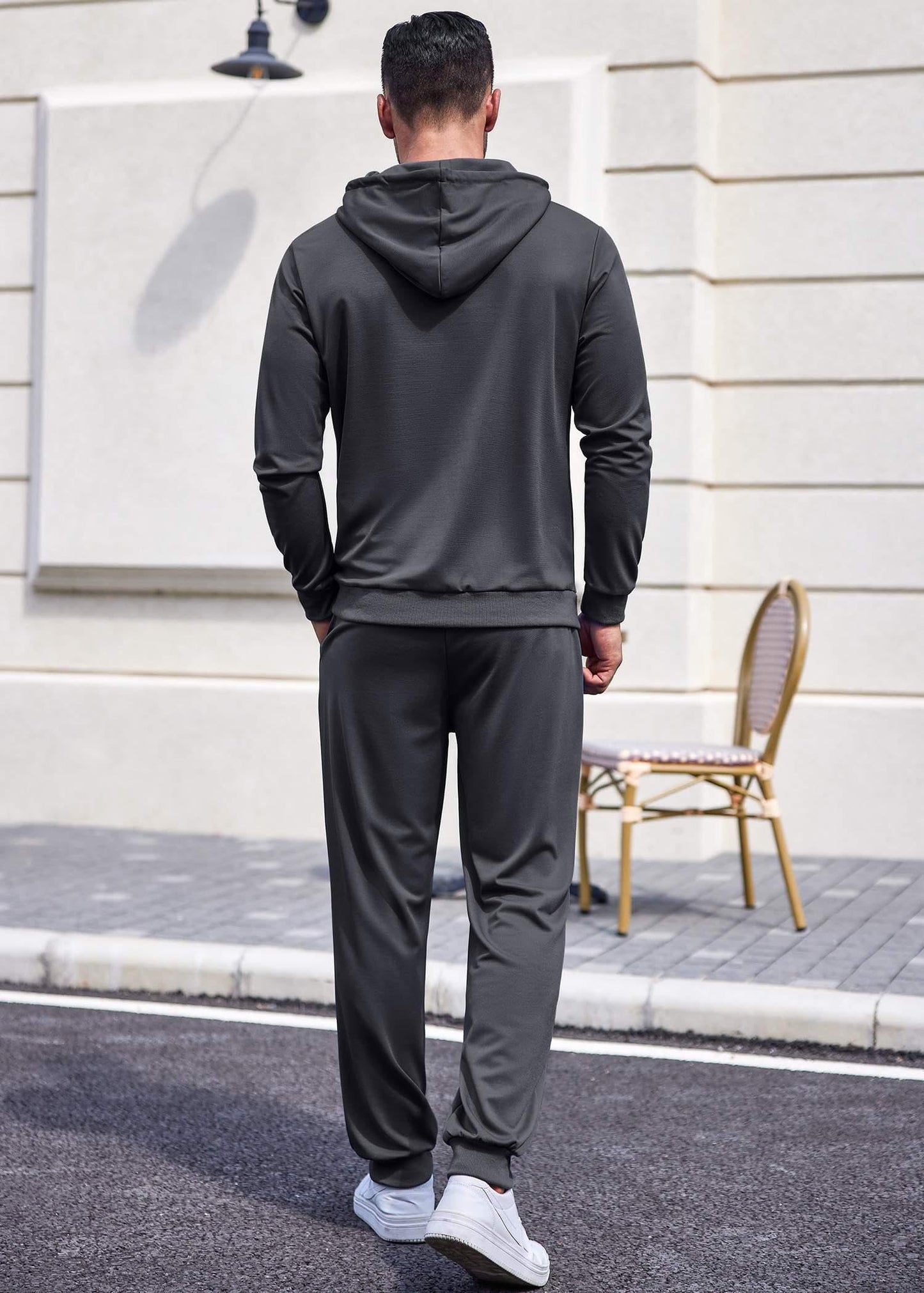 COOFANDY Sweatsuits for Men 2 Piece Tracksuit Casual Athletic Jogging Suit Hooded Set