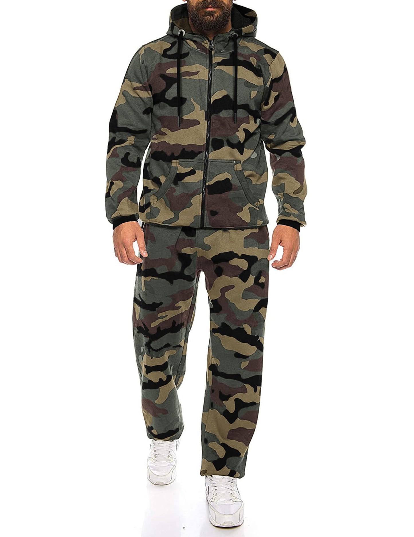 COOFANDY Sweatsuits for Men 2 Piece tracksuit Sets Full Zip Hoodie Sweatpants for Men Casual Sports Jogging Suits S-4XL