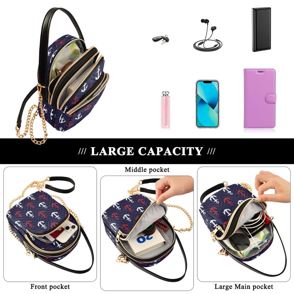 ALAZA Hipster Camouflage Army Print Crossbody Bag Small Shoulder Handbags Leather Purse for Women