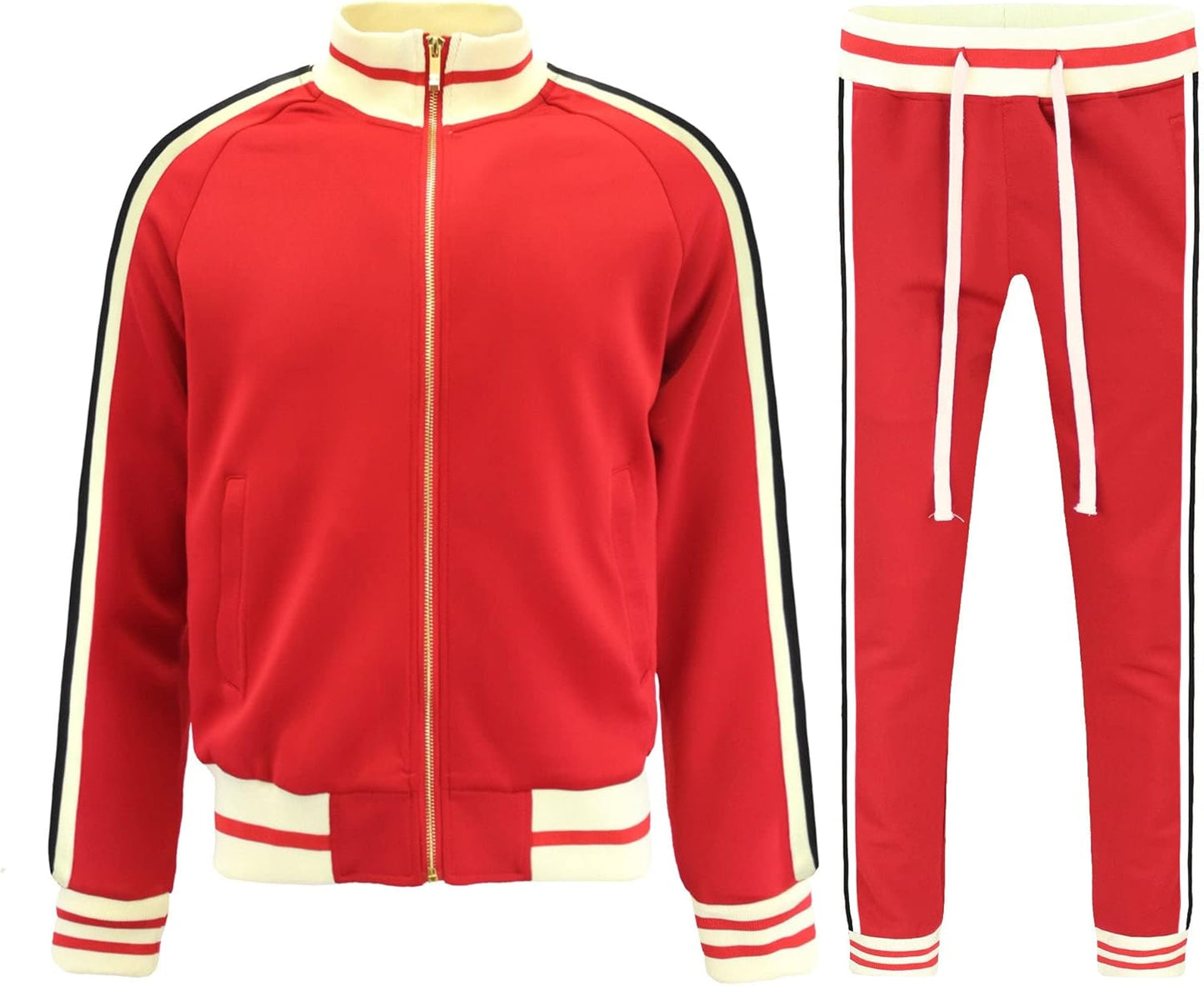 G-Style USA Men's Tiger Pattern Tracksuit Sets