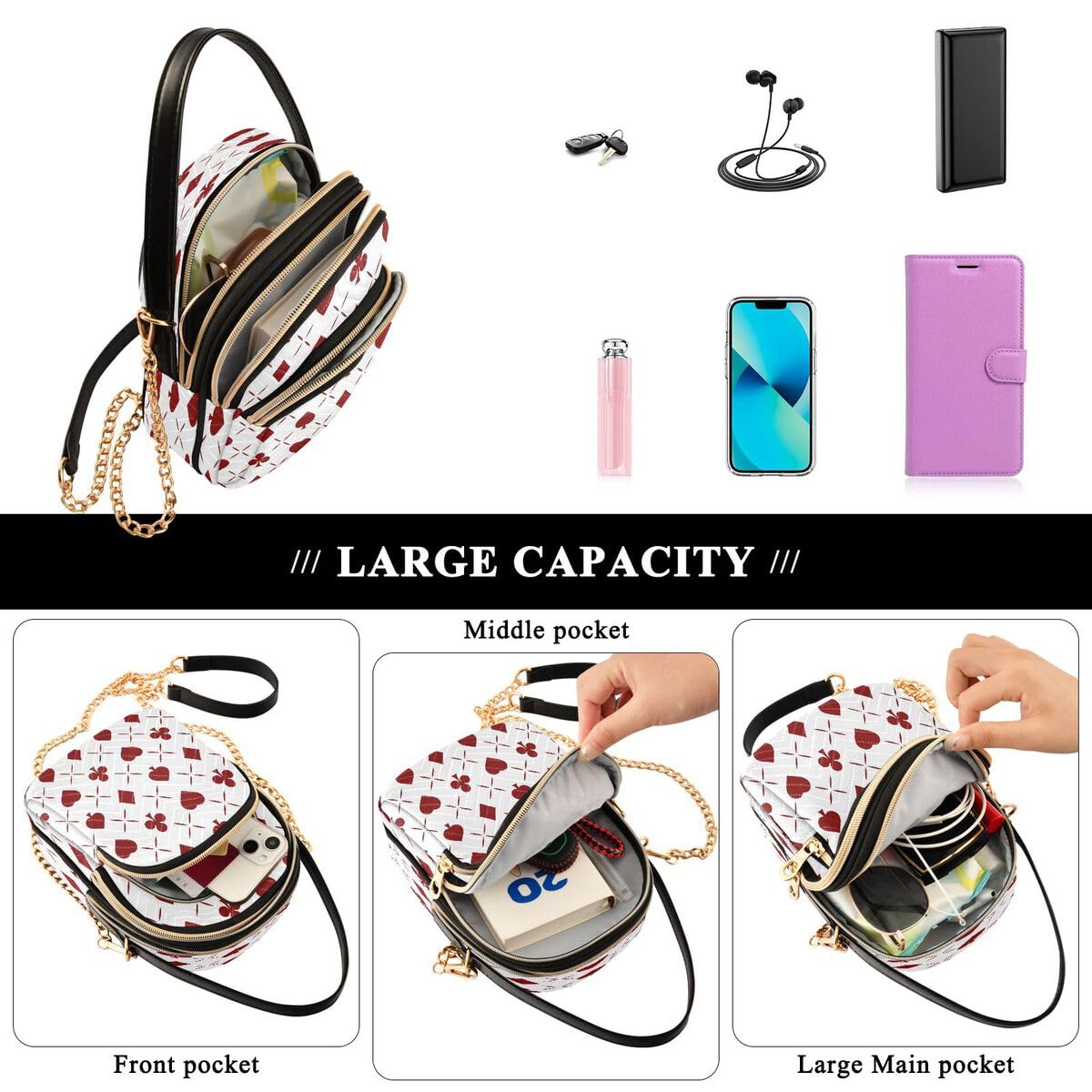 ALAZA Hipster Camouflage Army Print Crossbody Bag Small Shoulder Handbags Leather Purse for Women