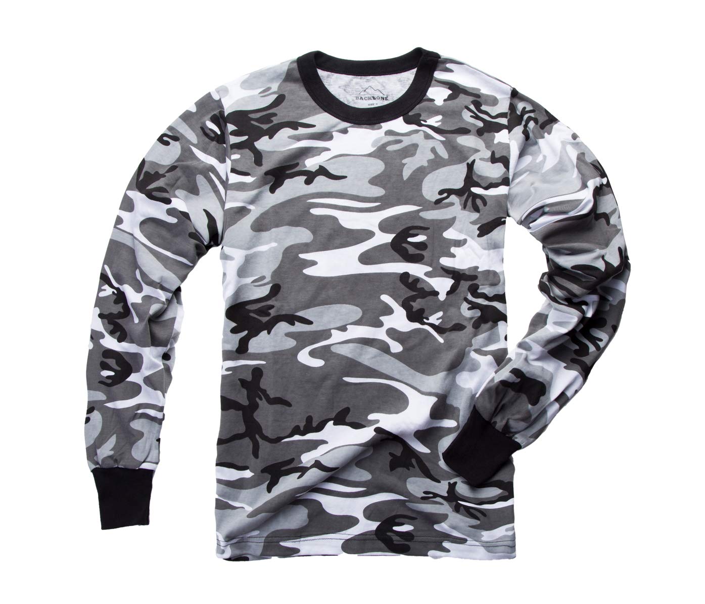BACKBONE Mens Army Military Gym Training Outdoor Hunt Camp Camouflage Long Sleeve Tee T-Shirt