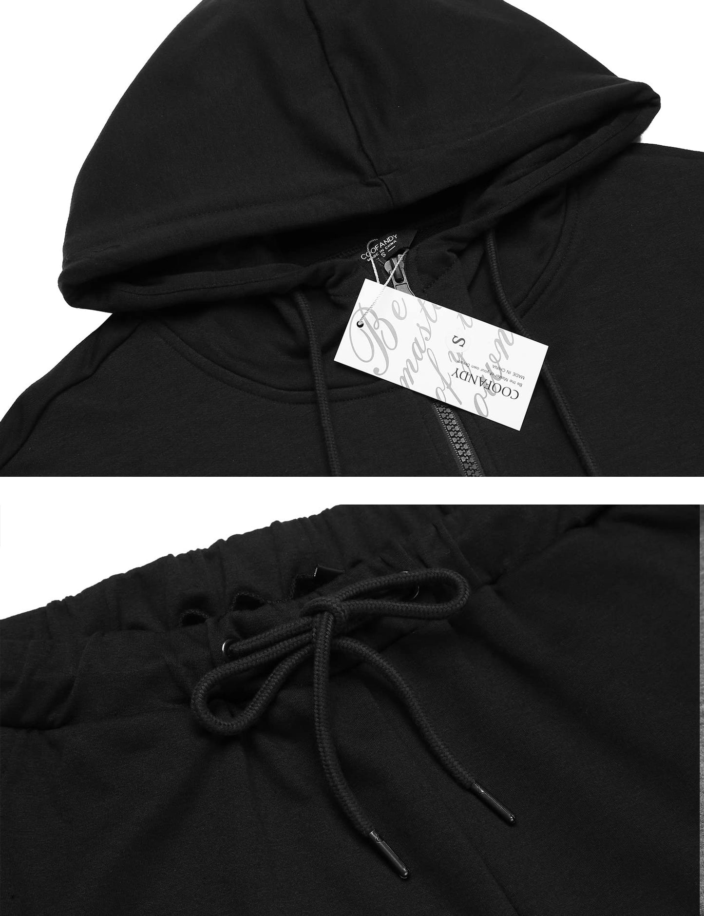 COOFANDY Sweatsuits for Men 2 Piece tracksuit Sets Full Zip Hoodie Sweatpants for Men Casual Sports Jogging Suits S-4XL