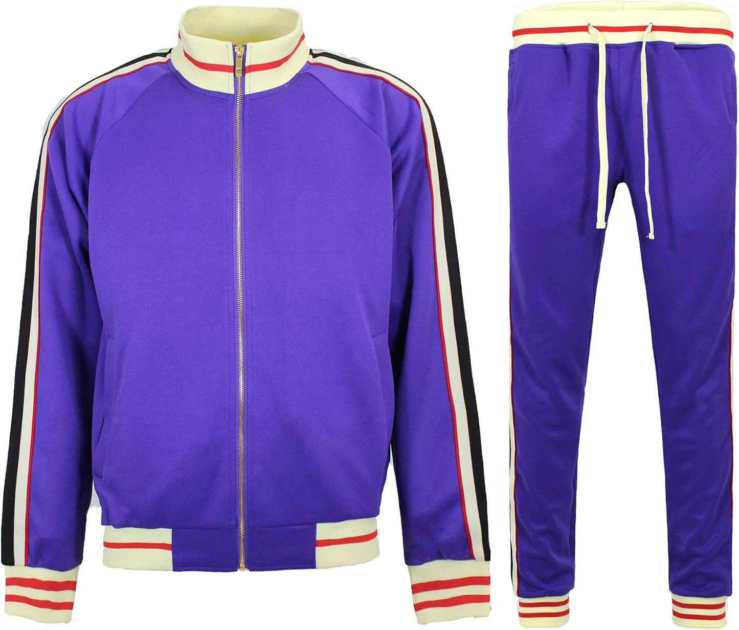 G-Style USA Men's Tiger Pattern Tracksuit Sets