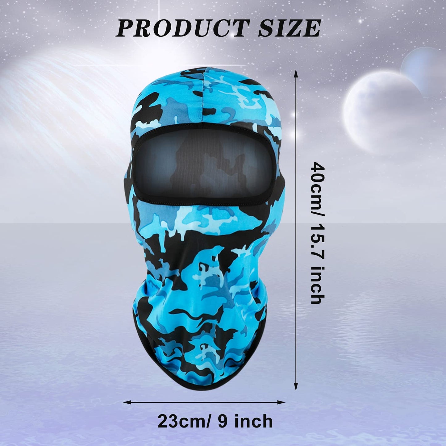 Geyoga 8 Pcs Balaclava Ski Mask Sun Protection Windproof Balaclava UV Protection Summer Full Face Covering for Outdoor Sports
