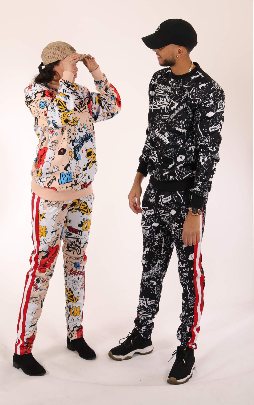 Screenshotbrand Mens Urban Hip Hop Premium Fleece - Pullover Active Urbanwear Street Fashion Crew Neck Sweatshirt