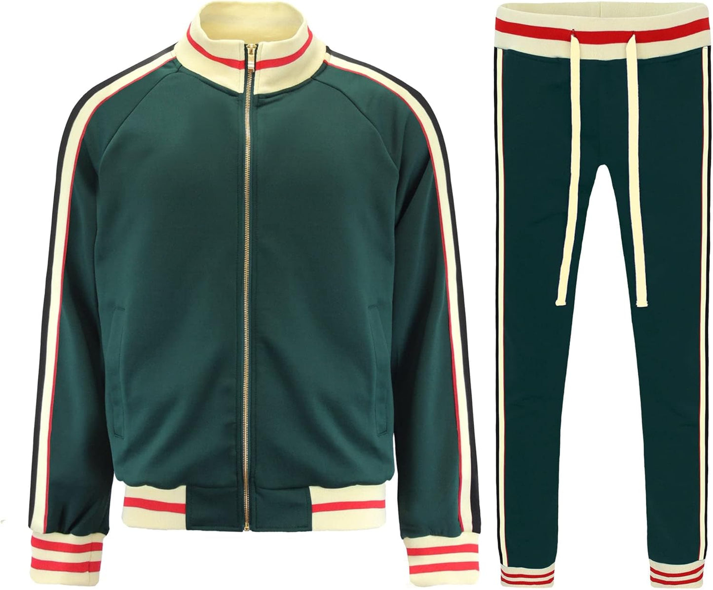 G-Style USA Men's Tiger Pattern Tracksuit Sets