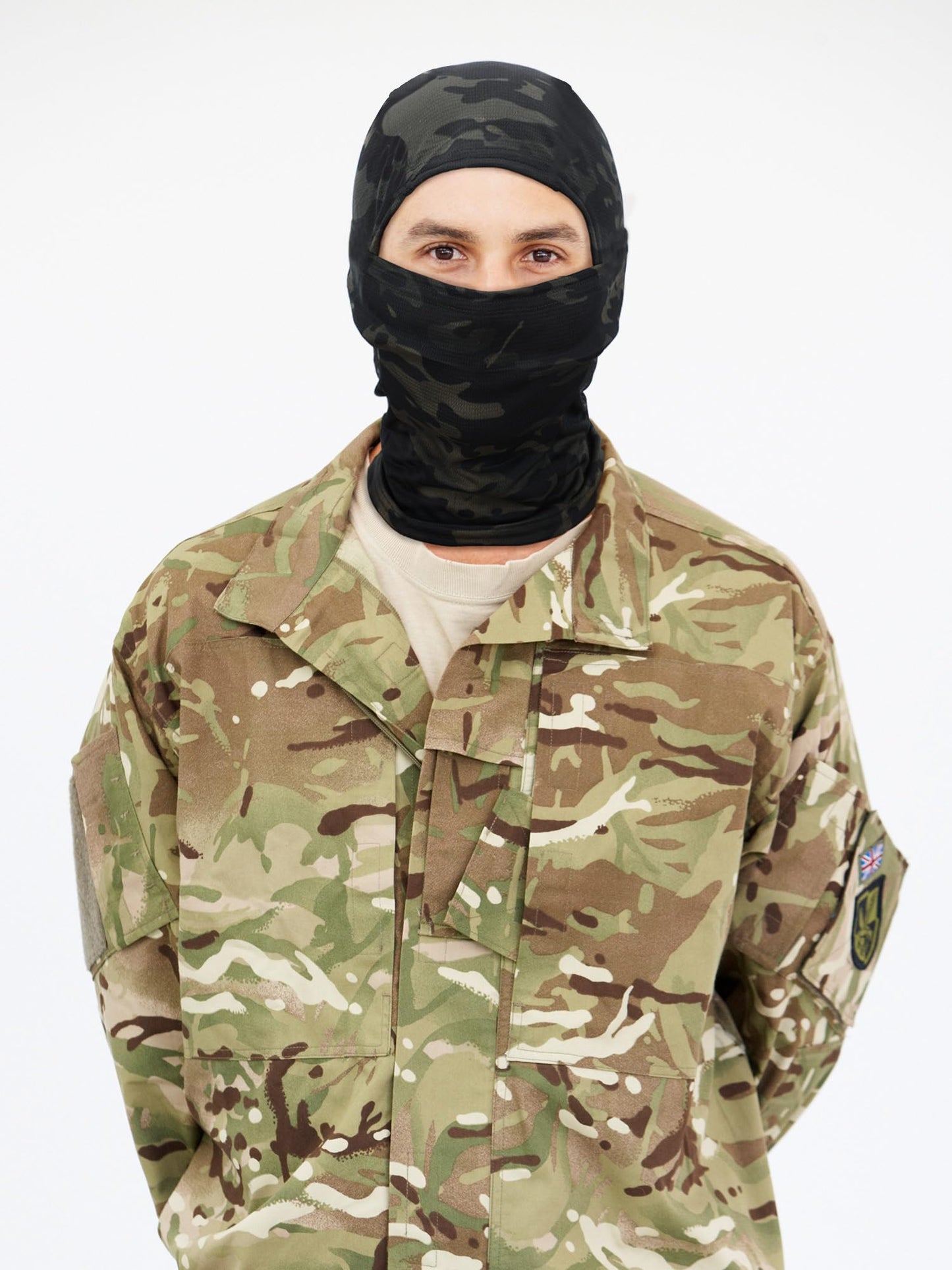 Blulu 3 Pieces Camo Balaclava Summer Full Face Mask Ski Mask Sun Dust Protection Full Face Cover for Men Women Outdoor