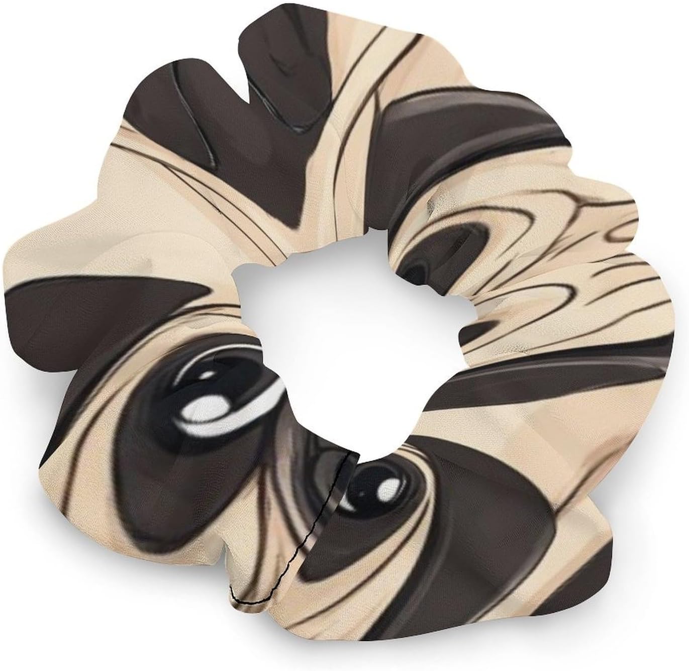 Supdreamc Fashion Hair Scrunchies Spiral Hair Ties for Women Braids, Cool Camo Military Camouflage Adjustable Ponytail Bands Dreadlock Accessories