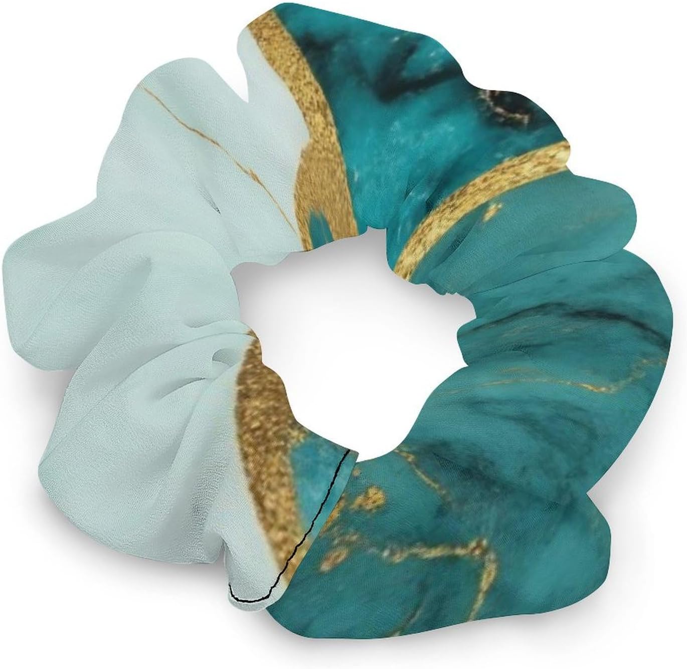 Supdreamc Fashion Hair Scrunchies Spiral Hair Ties for Women Braids, Cool Camo Military Camouflage Adjustable Ponytail Bands Dreadlock Accessories