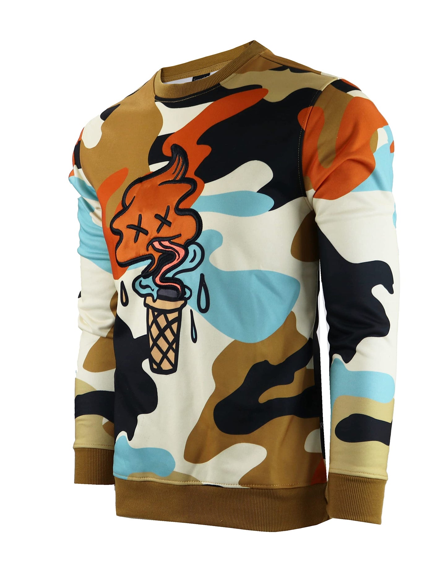 Screenshotbrand Mens Urban Hip Hop Premium Fleece - Pullover Active Urbanwear Street Fashion Crew Neck Sweatshirt