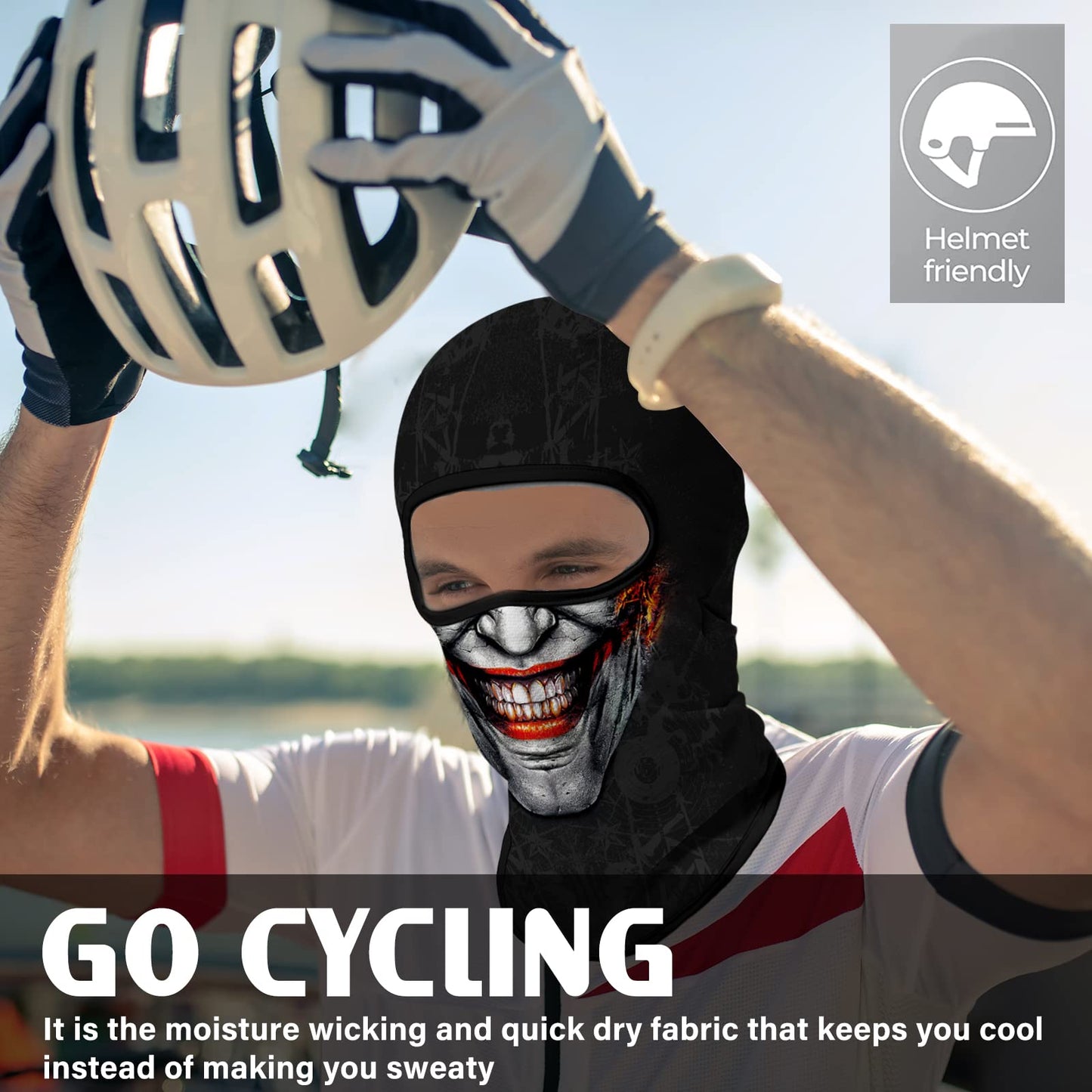 Obacle Balaclava Face Mask Men Women Lightweight for Ski Hunting Cycling Fishing