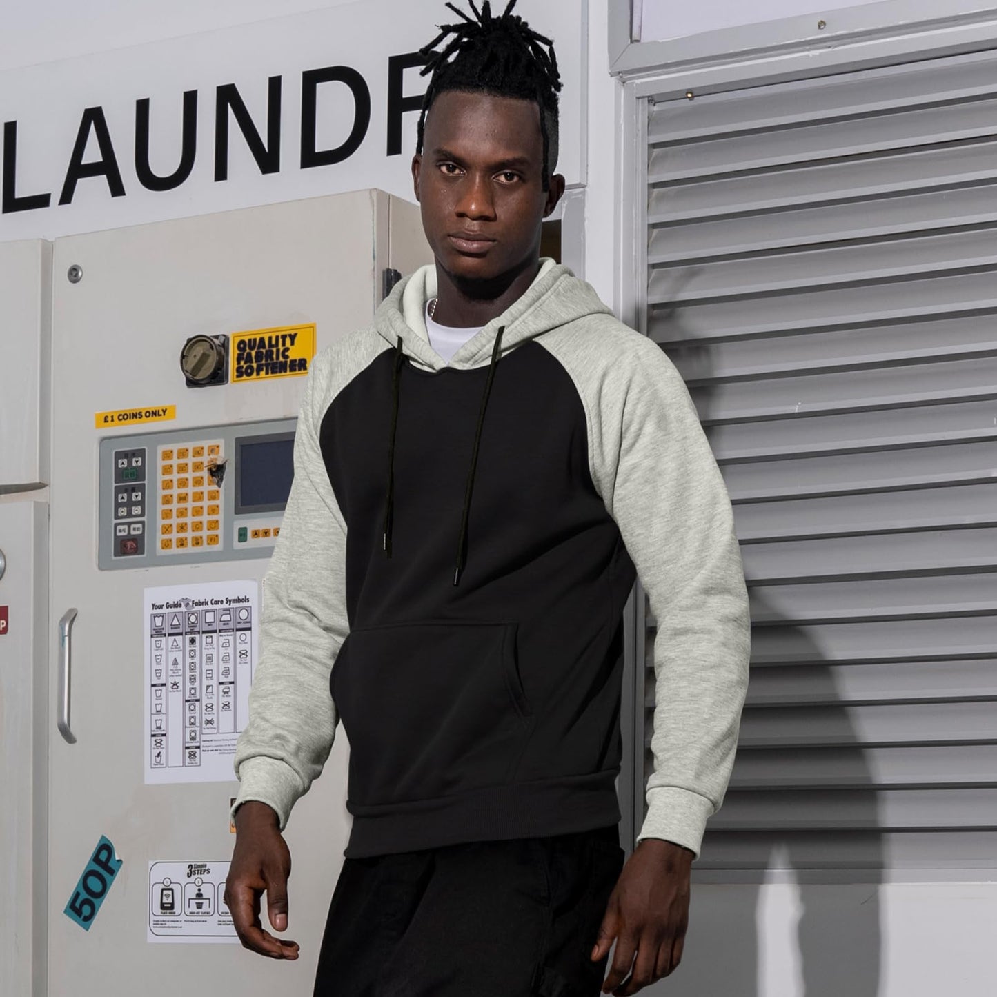 LBL Leading the Better Life Men's Solid Pullover Hoodies Sports Soft Blend Fleece Hooded Sweatshirts with Kangaroo Pocket