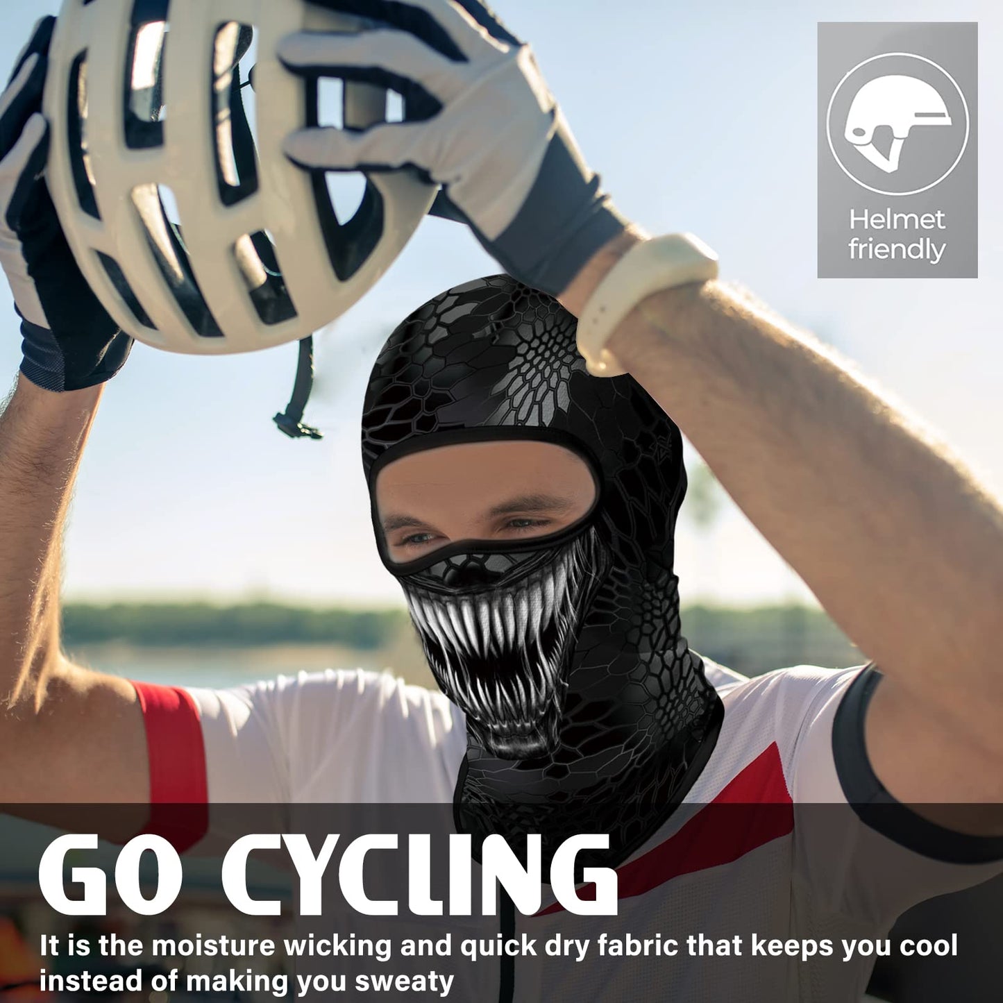 Obacle Balaclava Face Mask Men Women Lightweight for Ski Hunting Cycling Fishing