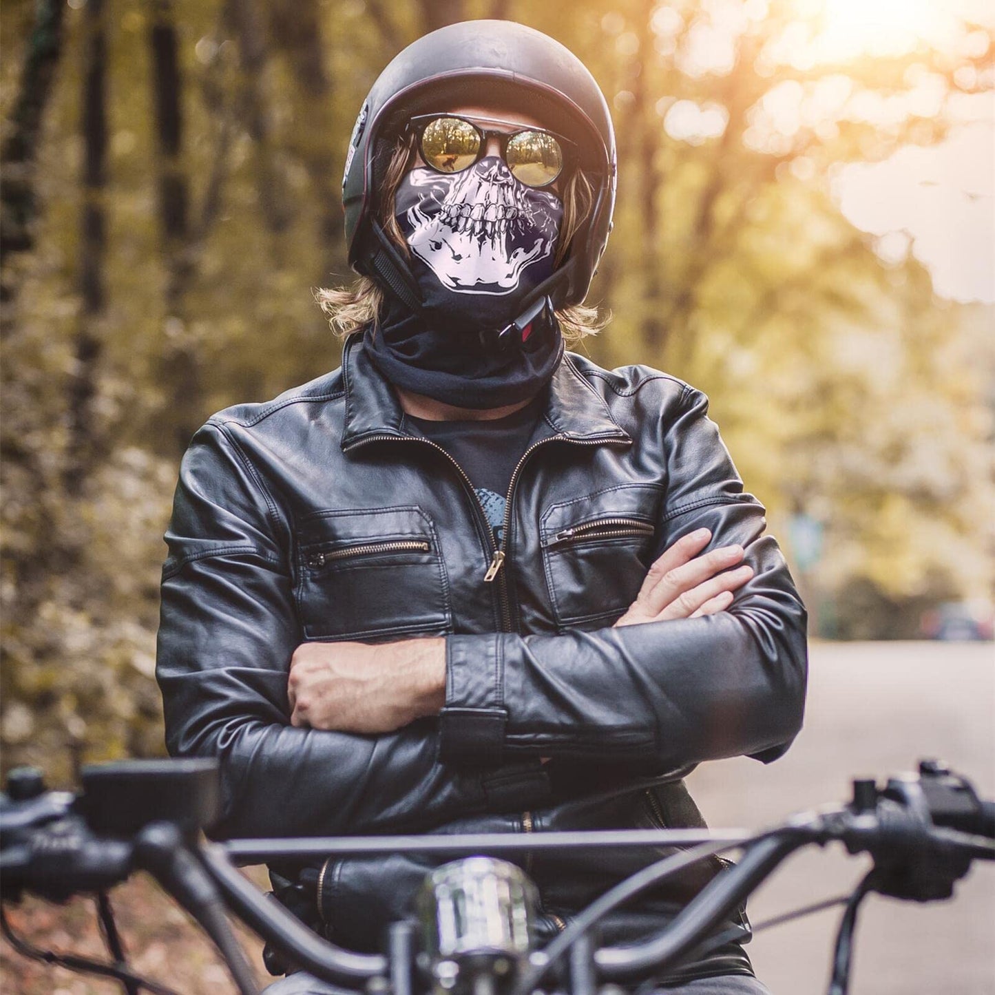 Fuinloth Balaclava Ski Mask, Motorcycle UV Protector Scarf, Summer Cooling Neck Gaiter for Men/Women