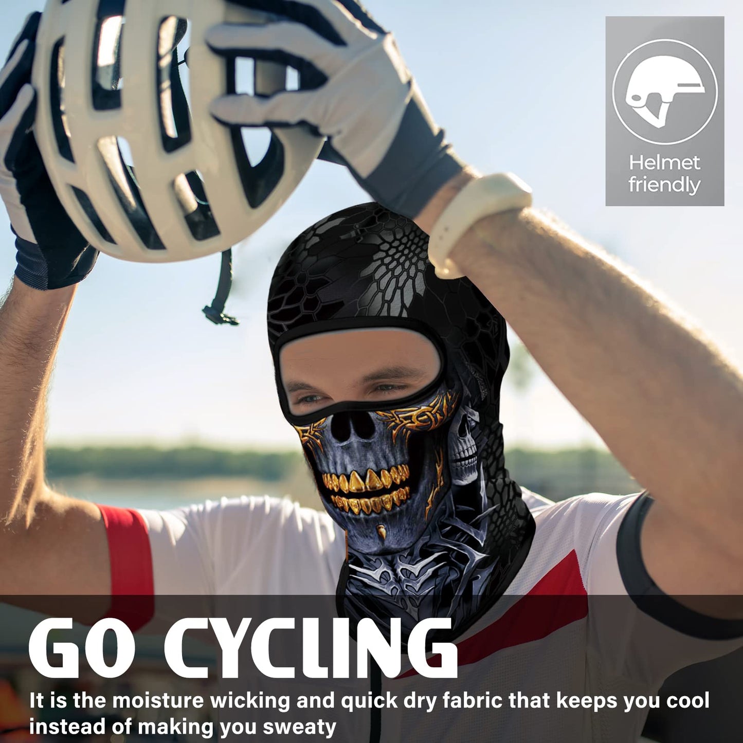 Obacle Balaclava Face Mask Men Women Lightweight for Ski Hunting Cycling Fishing