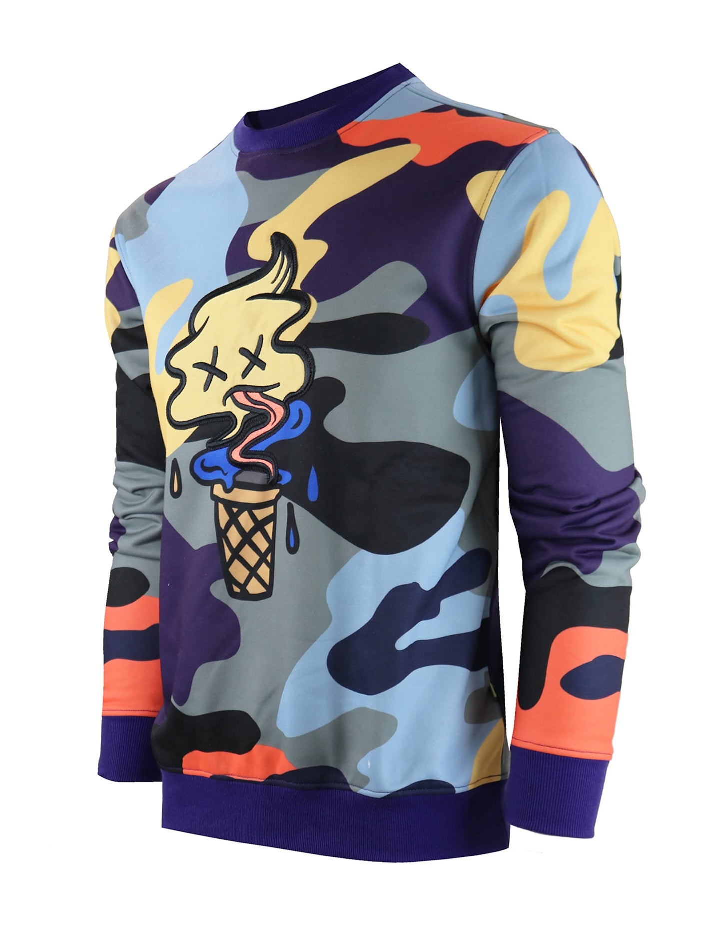 Screenshotbrand Mens Urban Hip Hop Premium Fleece - Pullover Active Urbanwear Street Fashion Crew Neck Sweatshirt