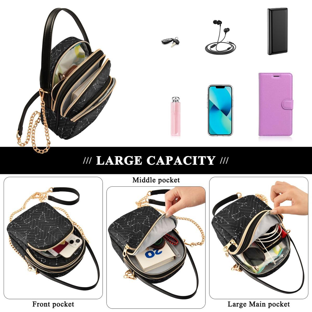 ALAZA Hipster Camouflage Army Print Crossbody Bag Small Shoulder Handbags Leather Purse for Women