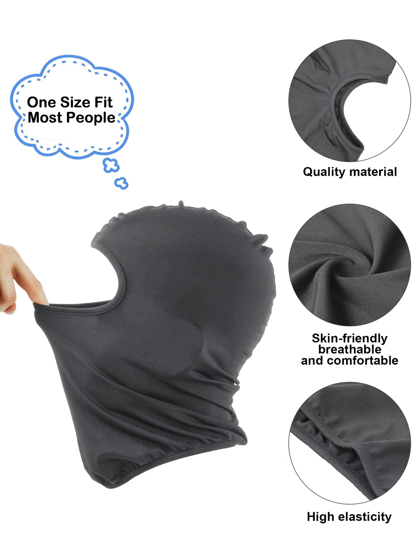 Geyoga 8 Pcs Balaclava Ski Mask Sun Protection Windproof Balaclava UV Protection Summer Full Face Covering for Outdoor Sports