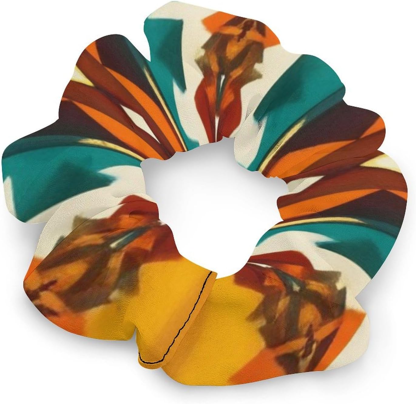 Supdreamc Fashion Hair Scrunchies Spiral Hair Ties for Women Braids, Cool Camo Military Camouflage Adjustable Ponytail Bands Dreadlock Accessories