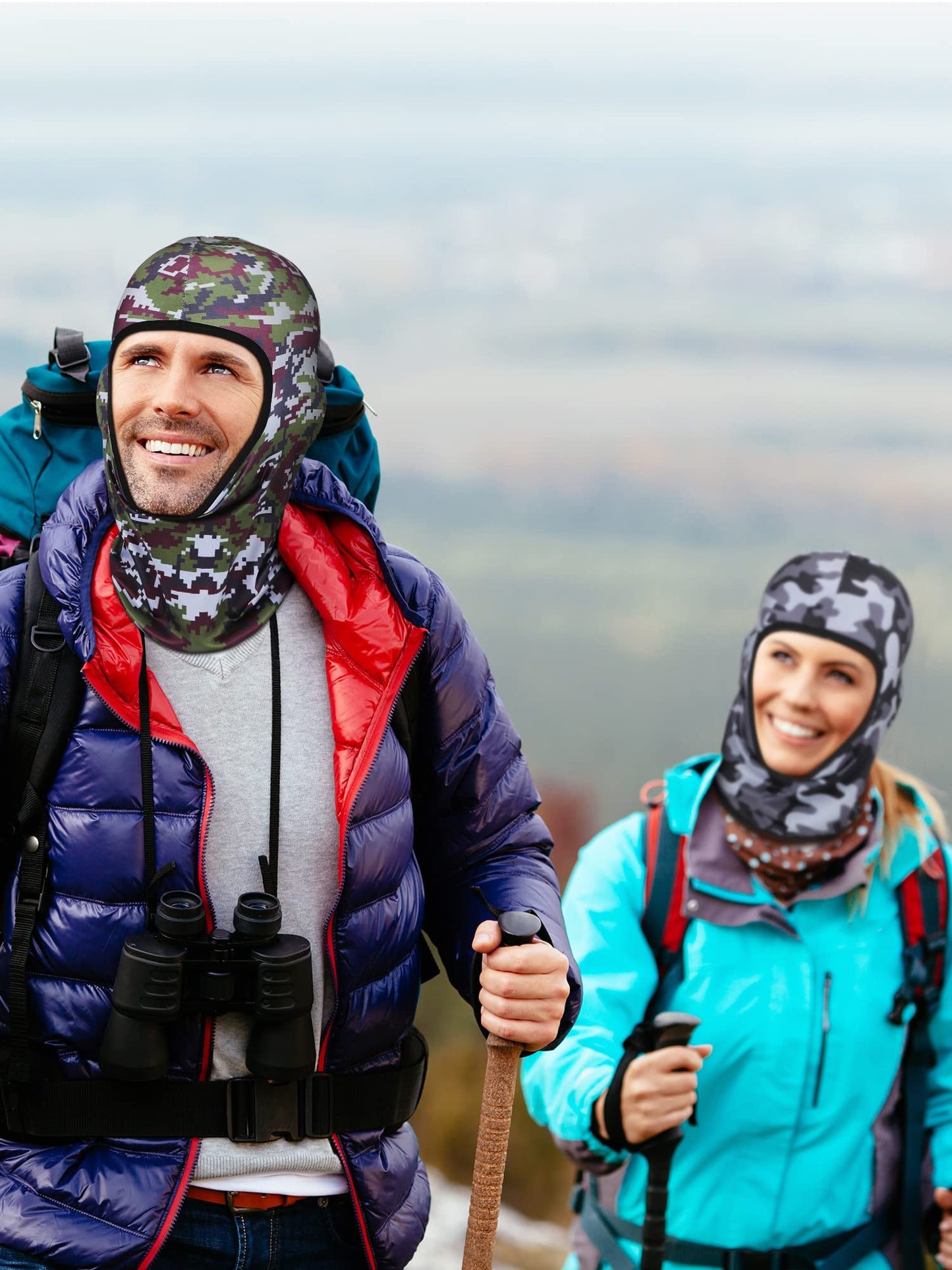 Geyoga 8 Pcs Balaclava Ski Mask Sun Protection Windproof Balaclava UV Protection Summer Full Face Covering for Outdoor Sports