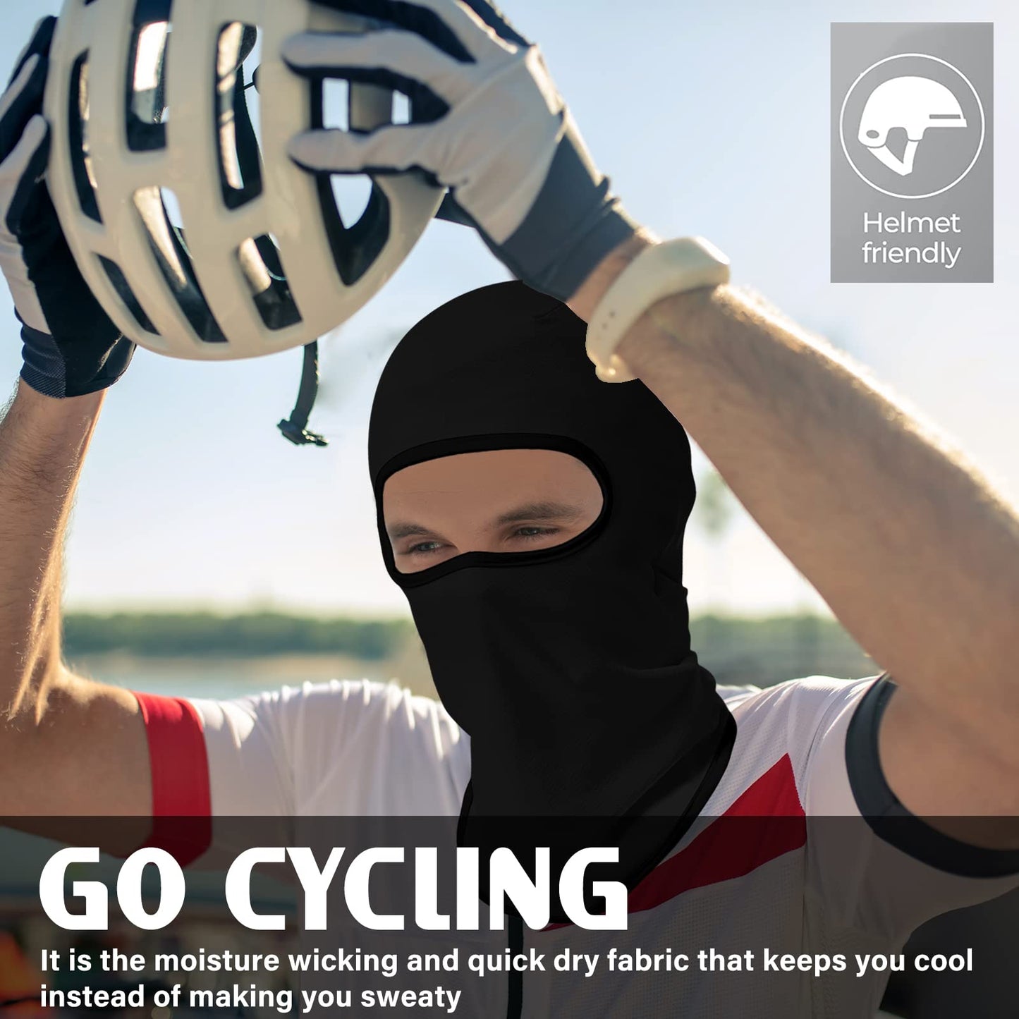 Obacle Balaclava Face Mask Men Women Lightweight for Ski Hunting Cycling Fishing