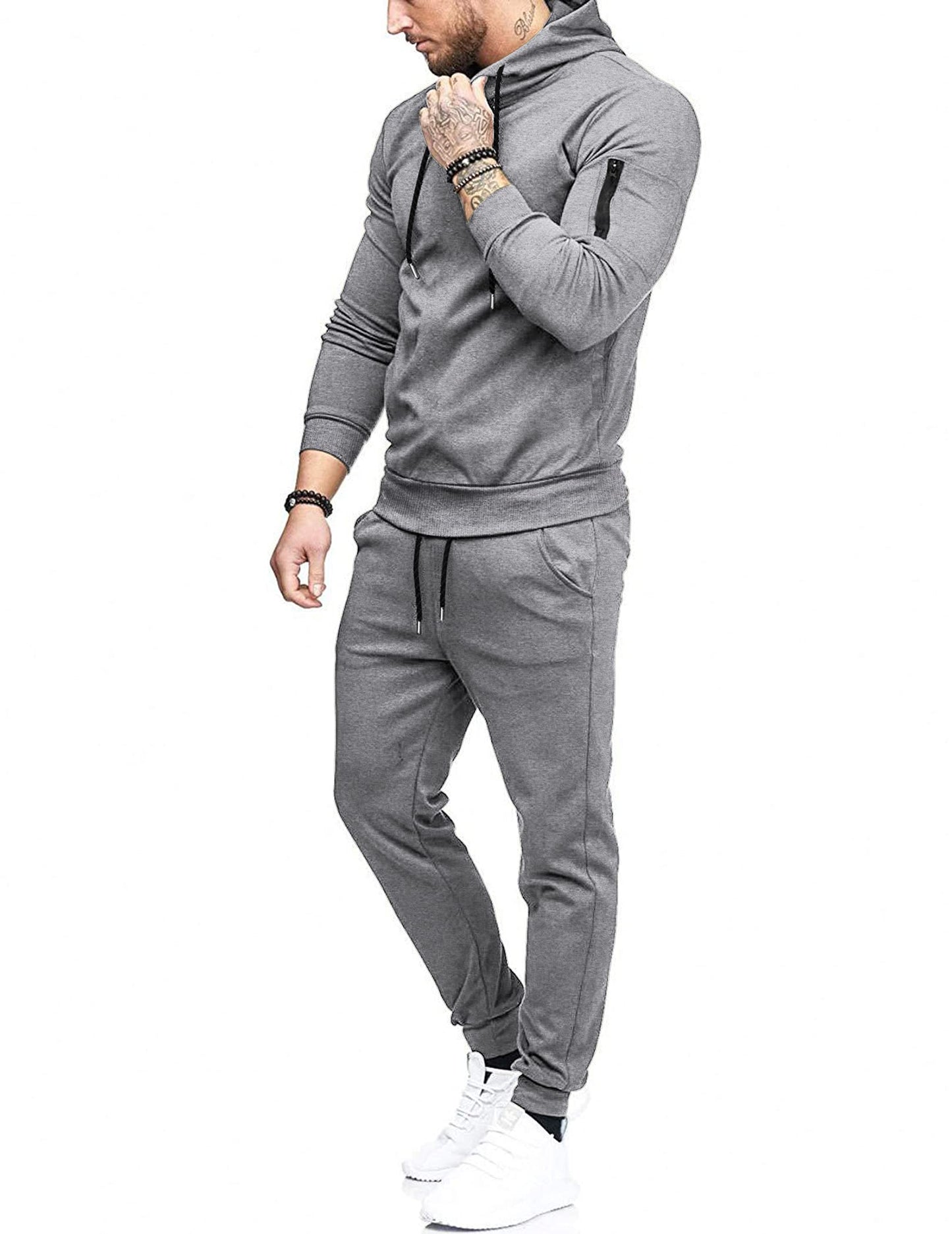 COOFANDY Men's Tracksuit 2 Piece Hooded Athletic Sweatsuits Casual Running Jogging Sport Suit Sets