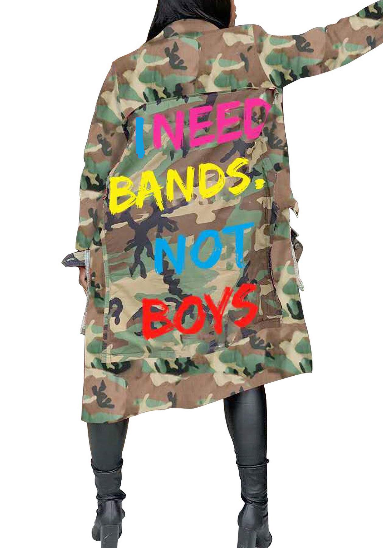 Vakkest Camo Blazer Jacket for Women Lapel Long Sleeve Open Front Cardigan Coat Classic Pockets Overcoat Outwear