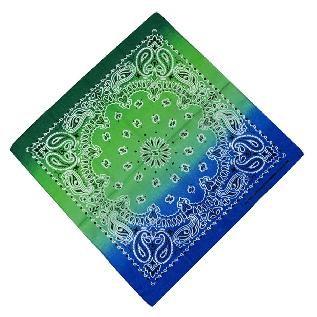 xsby 12 Piece Novelty Bandanas Paisley 100% Cotton Headwear