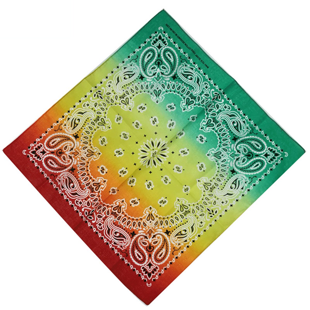 xsby 12 Piece Novelty Bandanas Paisley 100% Cotton Headwear