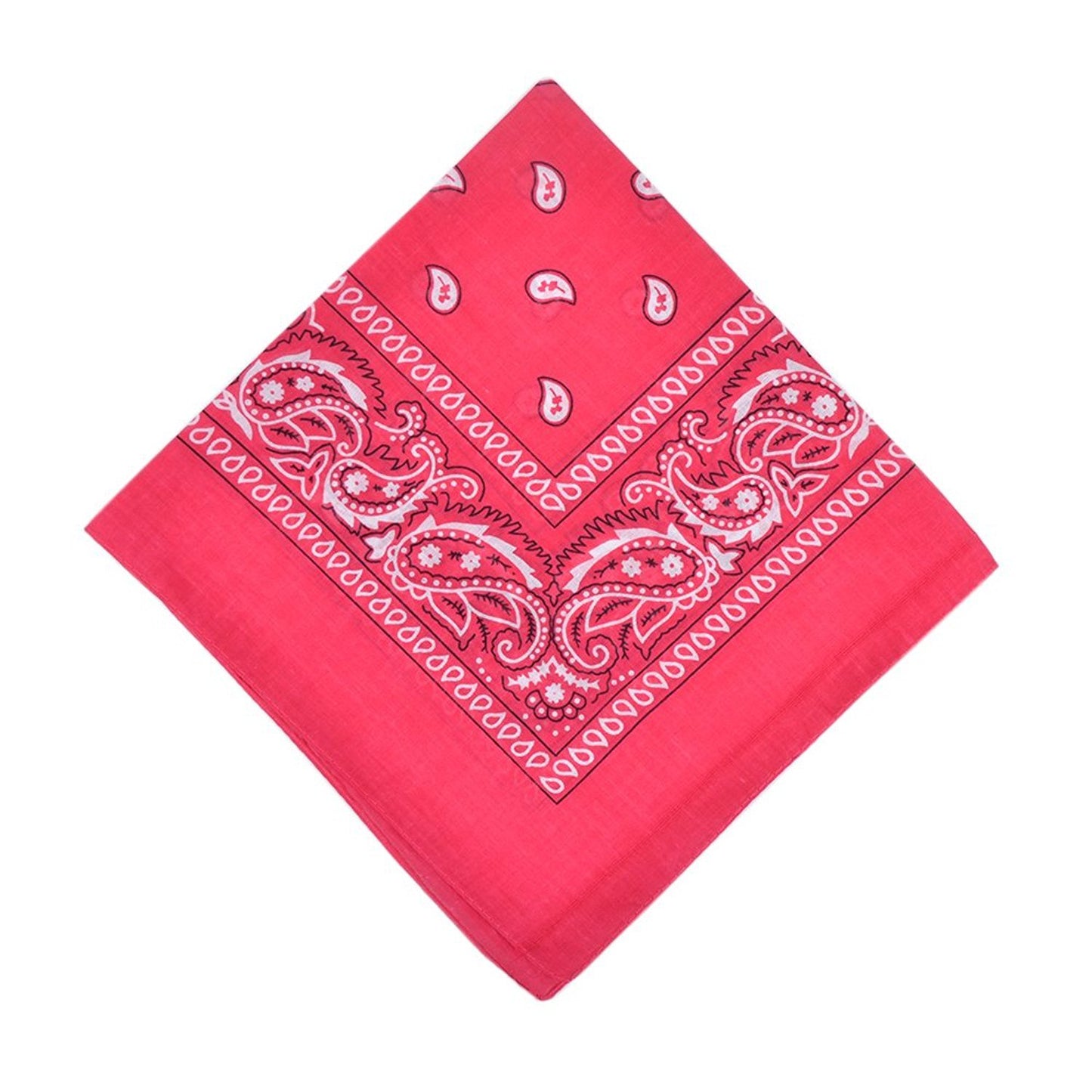 xsby 12 Piece Novelty Bandanas Paisley 100% Cotton Headwear