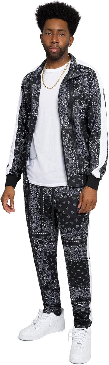 G-Style USA Men's Tiger Pattern Tracksuit Sets